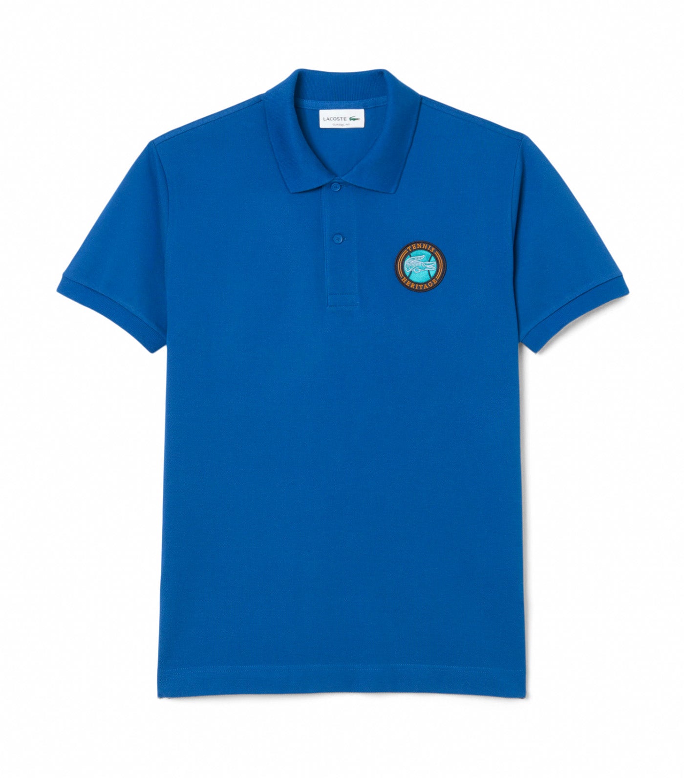 Lacoste Classic Fit Petit Piqué Badge Polo Shirt France Blue