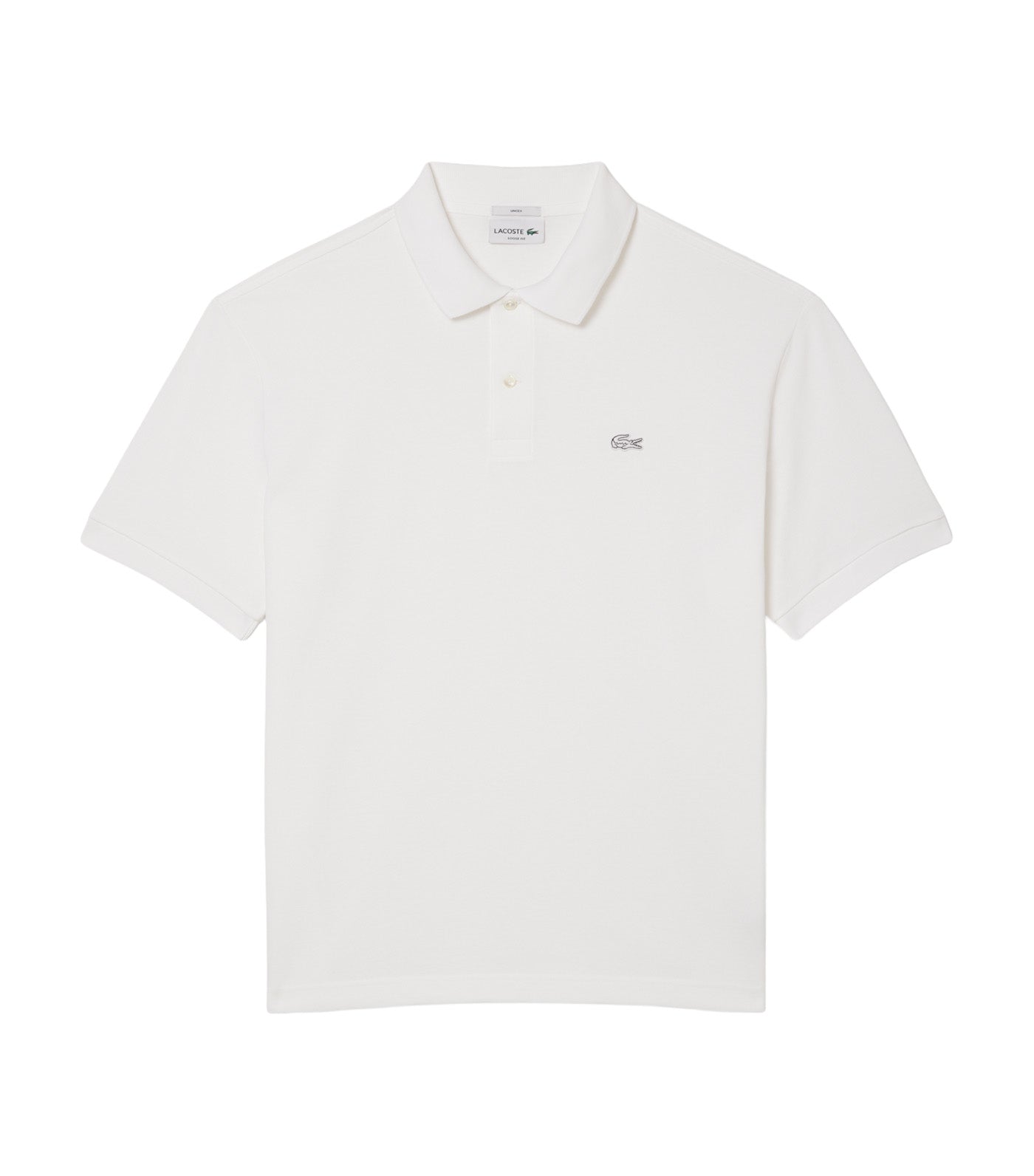 Loose Fit Heavy Piqué Polo Shirt White
