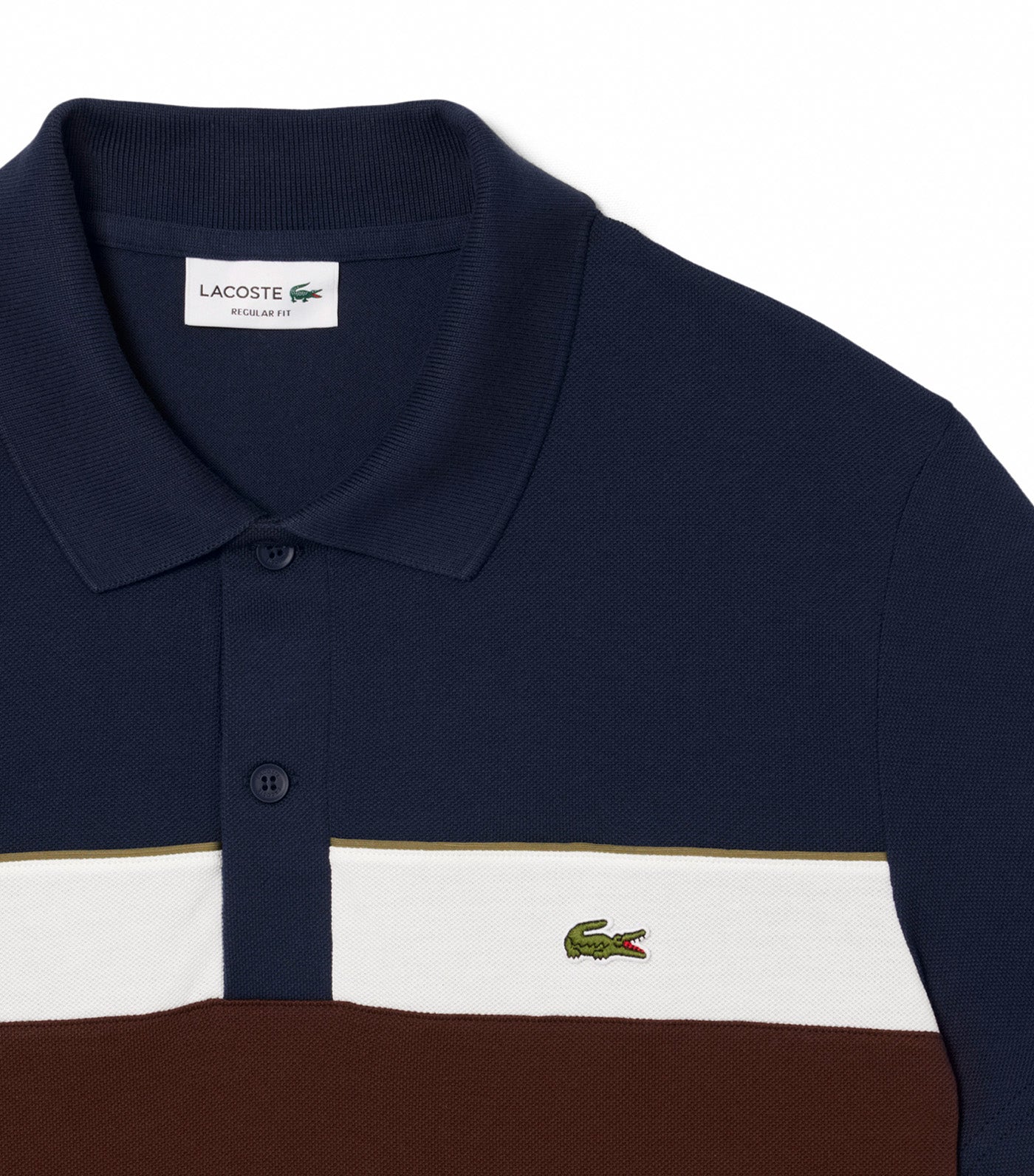 Regular Fit Color-Block Petit Piqué Polo Shirt