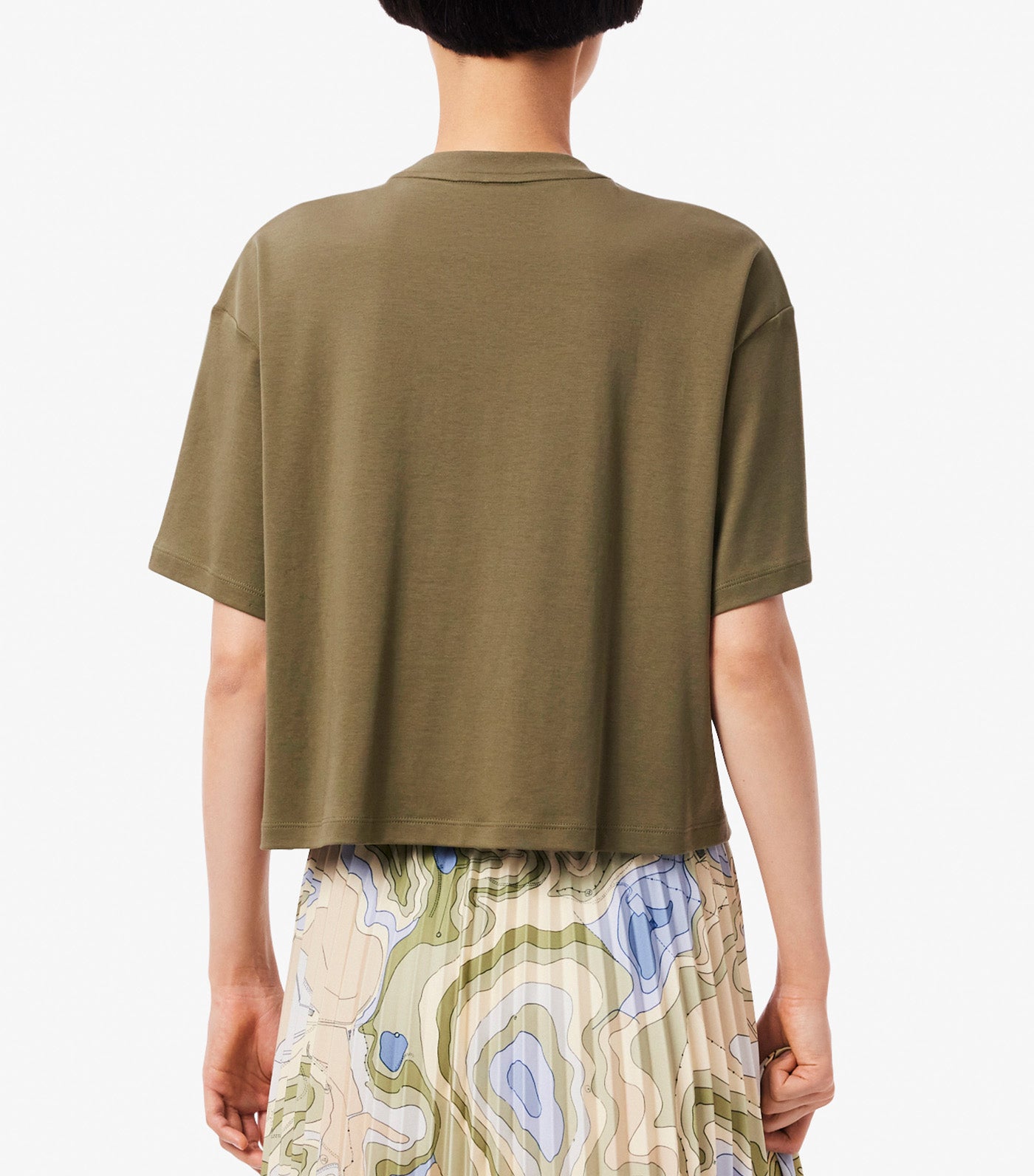 Oversized Zipped Pocket Detail T-Shirt