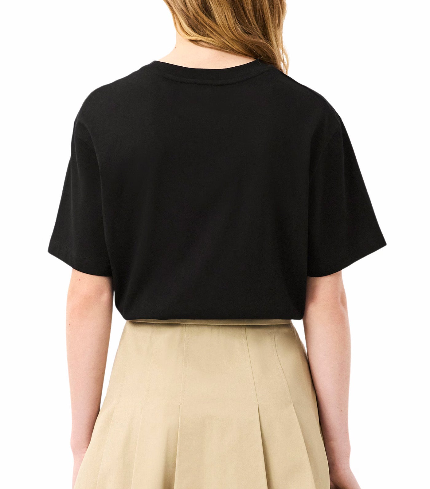 Oversized Short Cut Cotton Logo T-Shirt