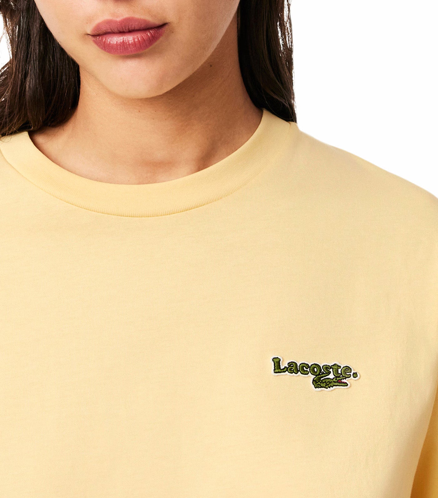 Oversized Short Cut Cotton Logo T-Shirt