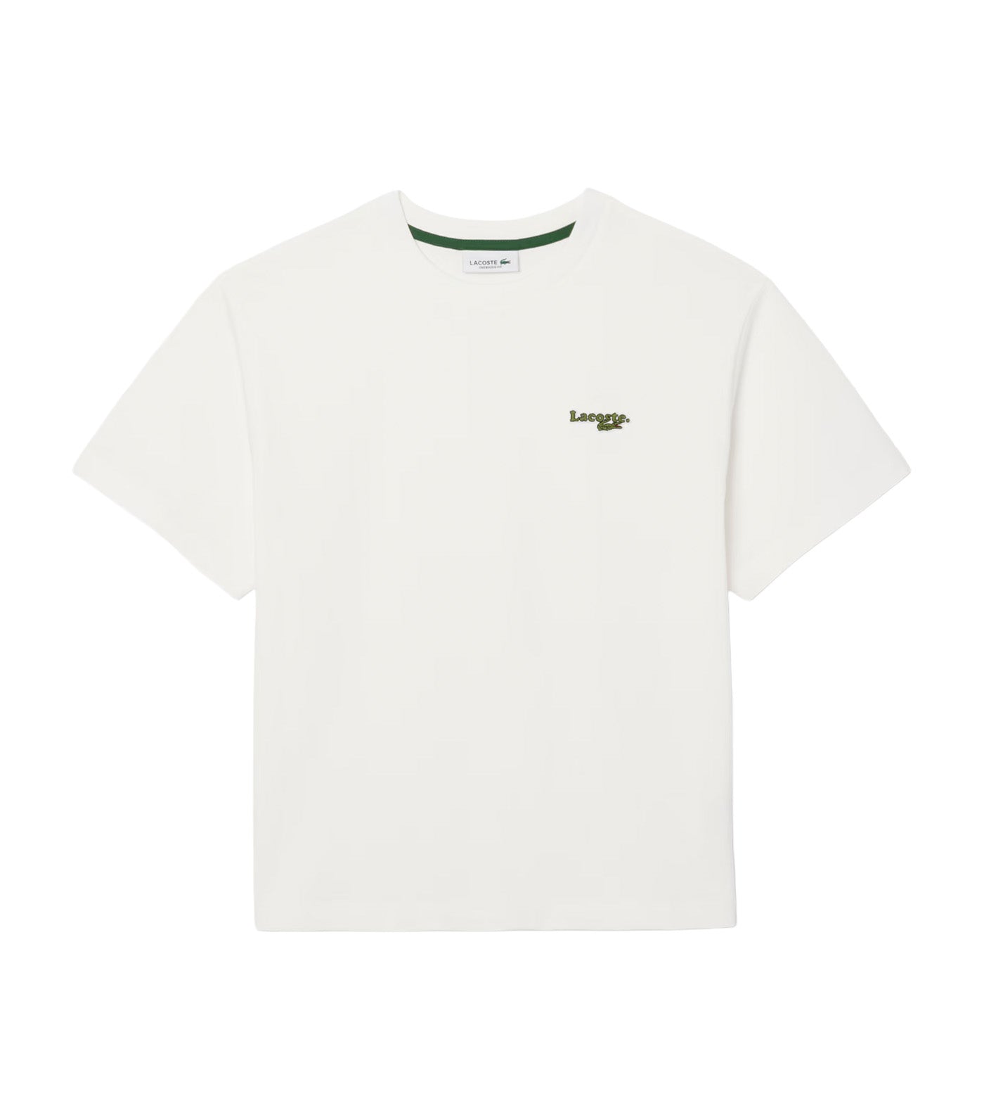 Oversized Short Cut Cotton Logo T-Shirt