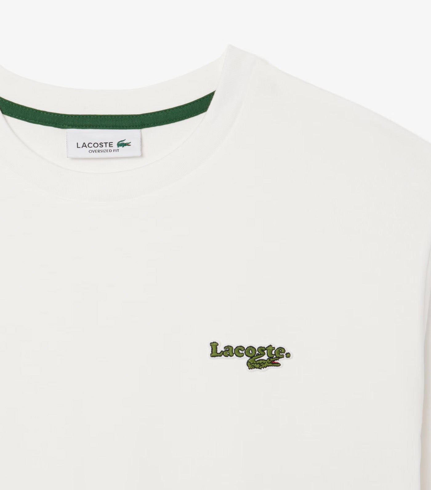 Oversized Short Cut Cotton Logo T-Shirt