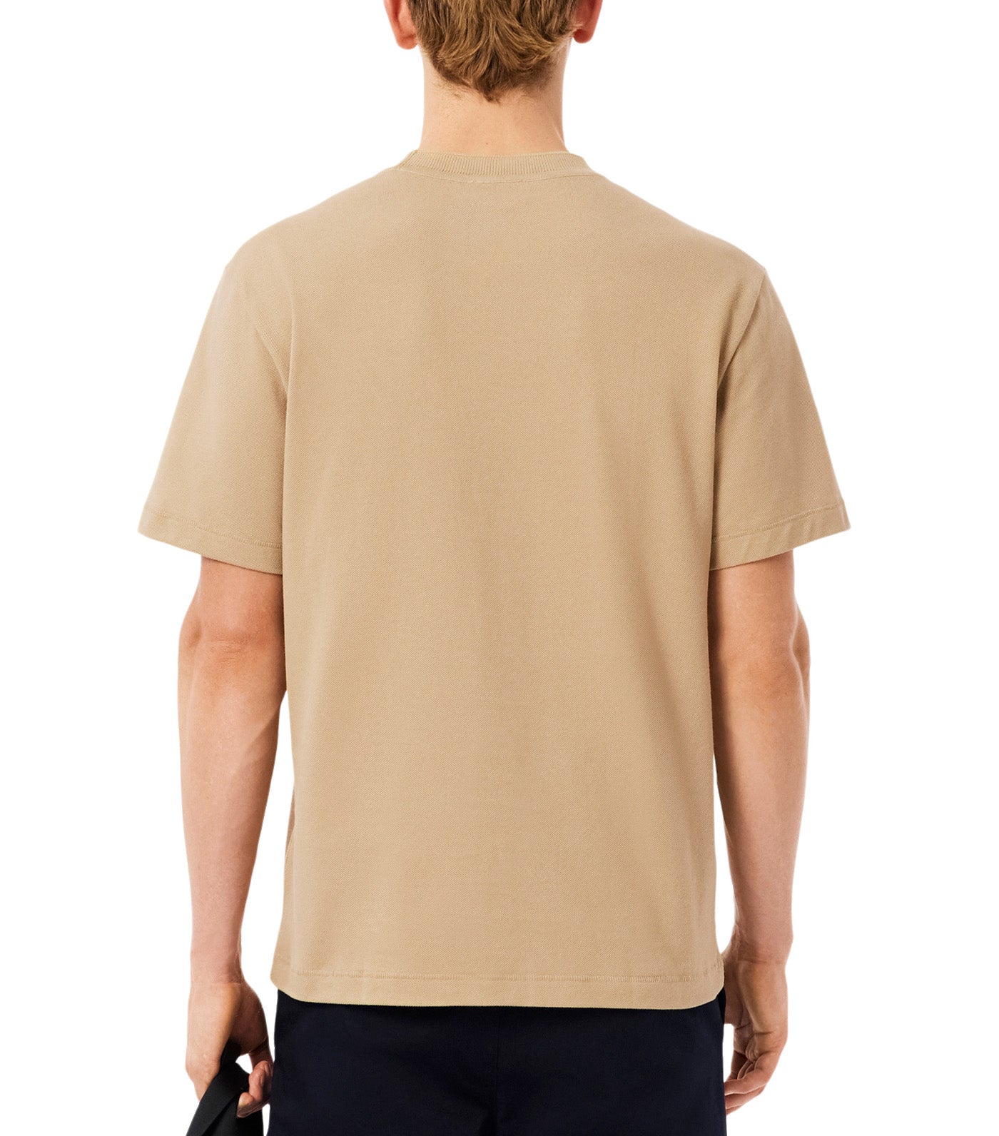 Lacoste Ribbed Neck Petit Piqué T-Shirt Viennese