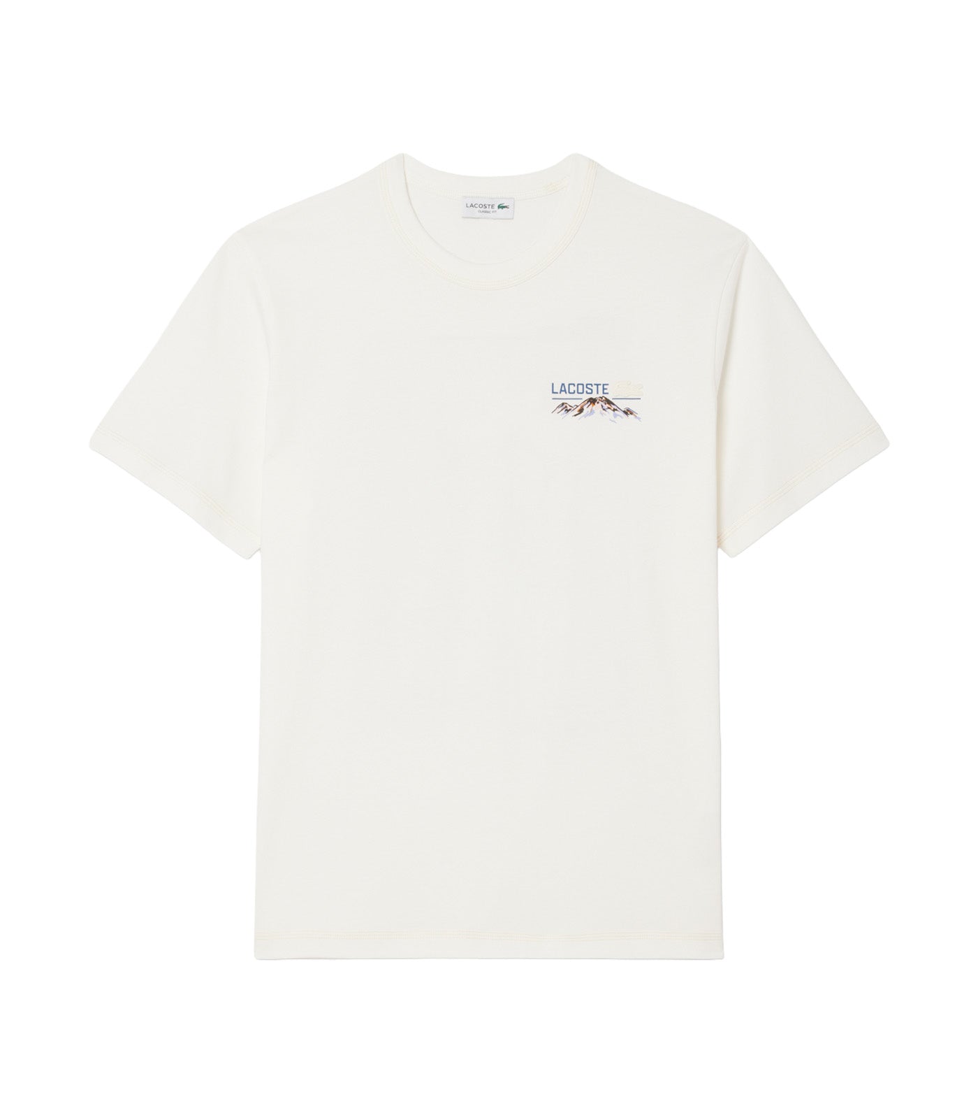 Lacoste Multi Print Jersey T-Shirt Flour