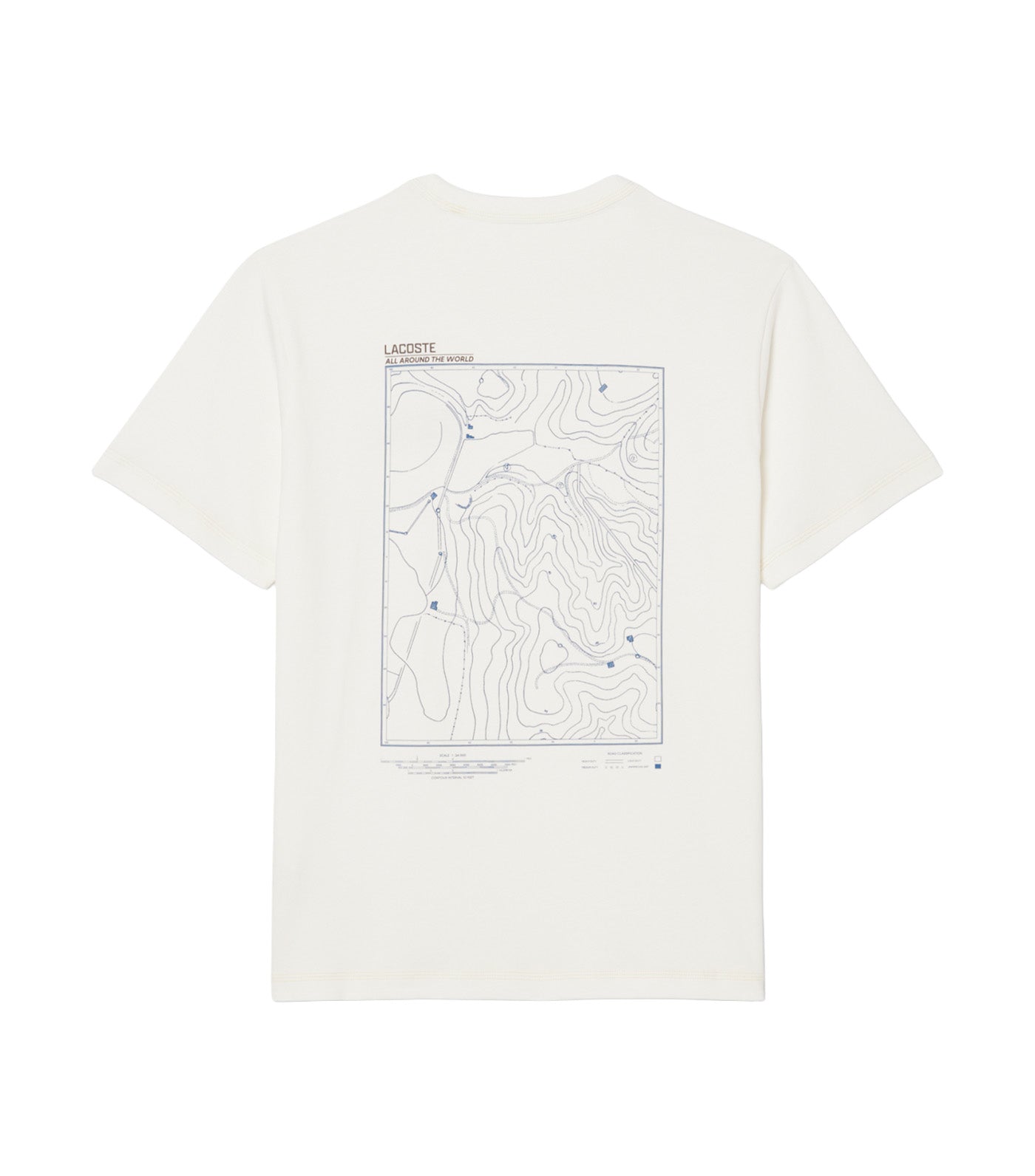 Lacoste Multi Print Jersey T-Shirt Flour