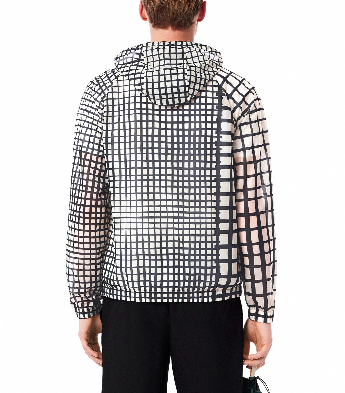 Lacoste Lightweight Crocodile Print Sport Jacket Lapland/Black