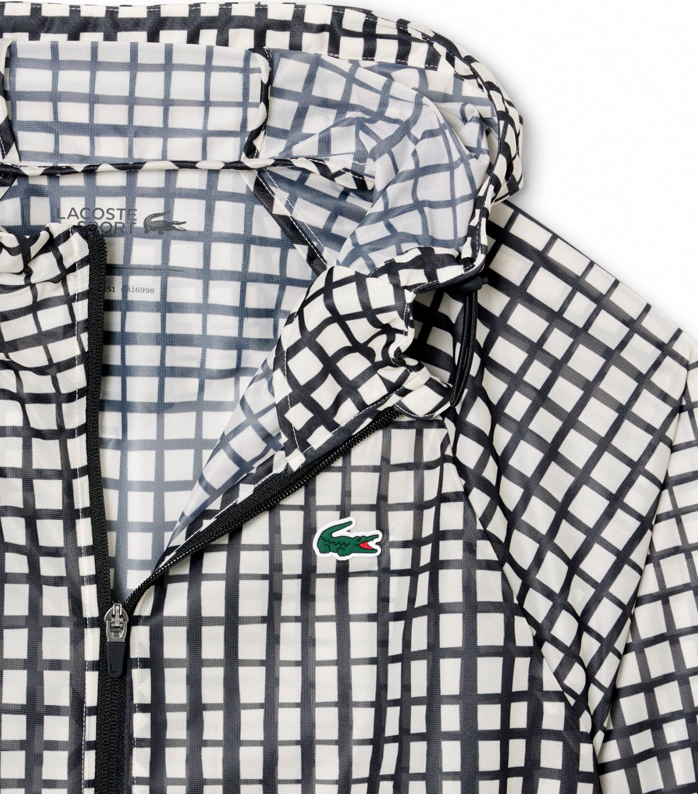 Lacoste Lightweight Crocodile Print Sport Jacket Lapland/Black