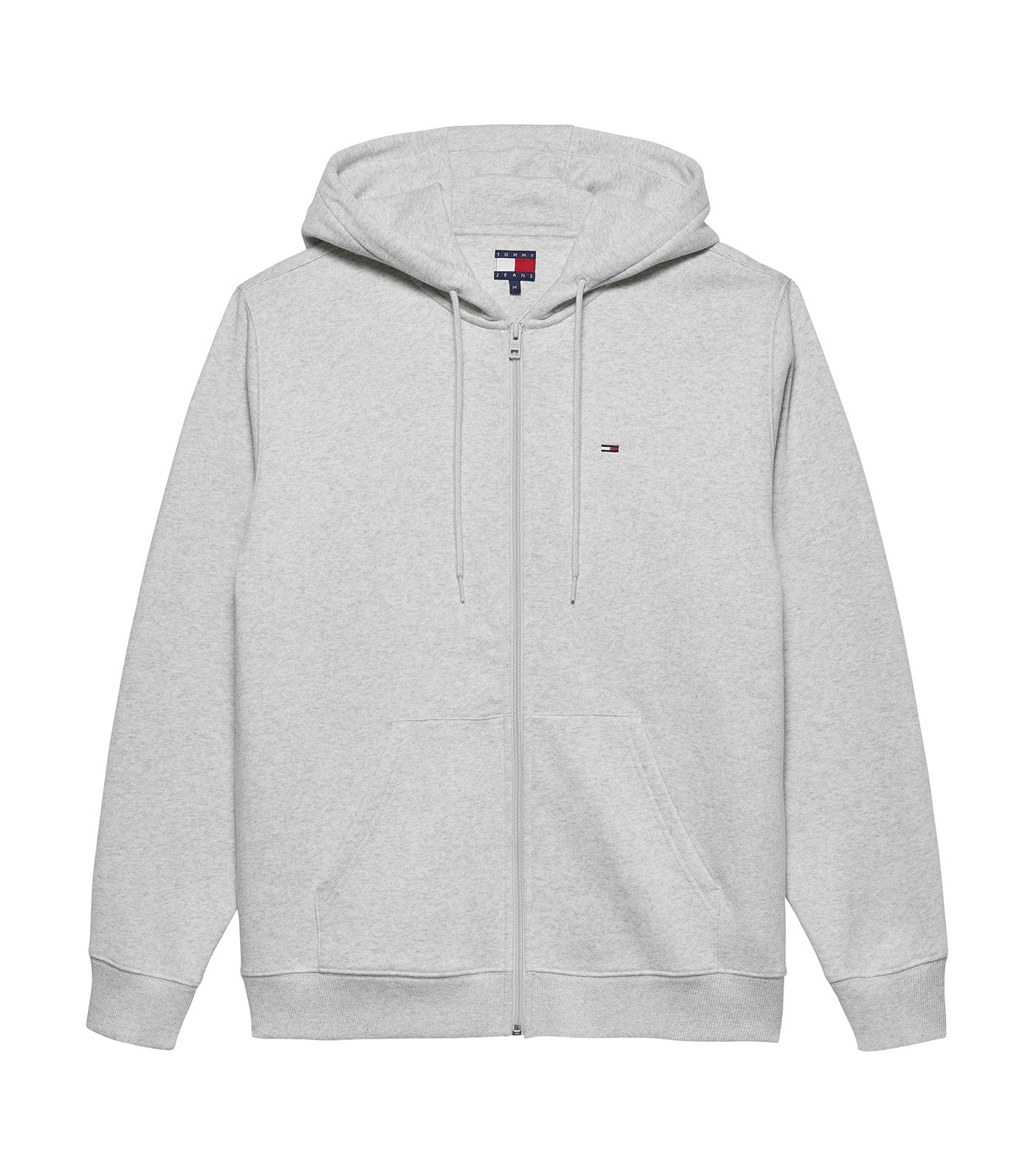 Regular Fit Flag Zip Thru Hoodie Light Gray Heather