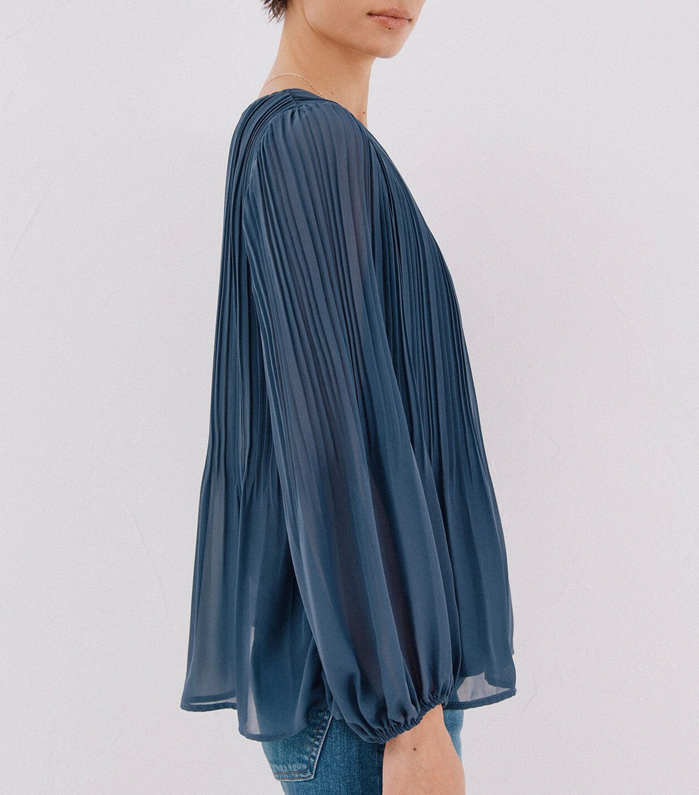 Pleated Blouse