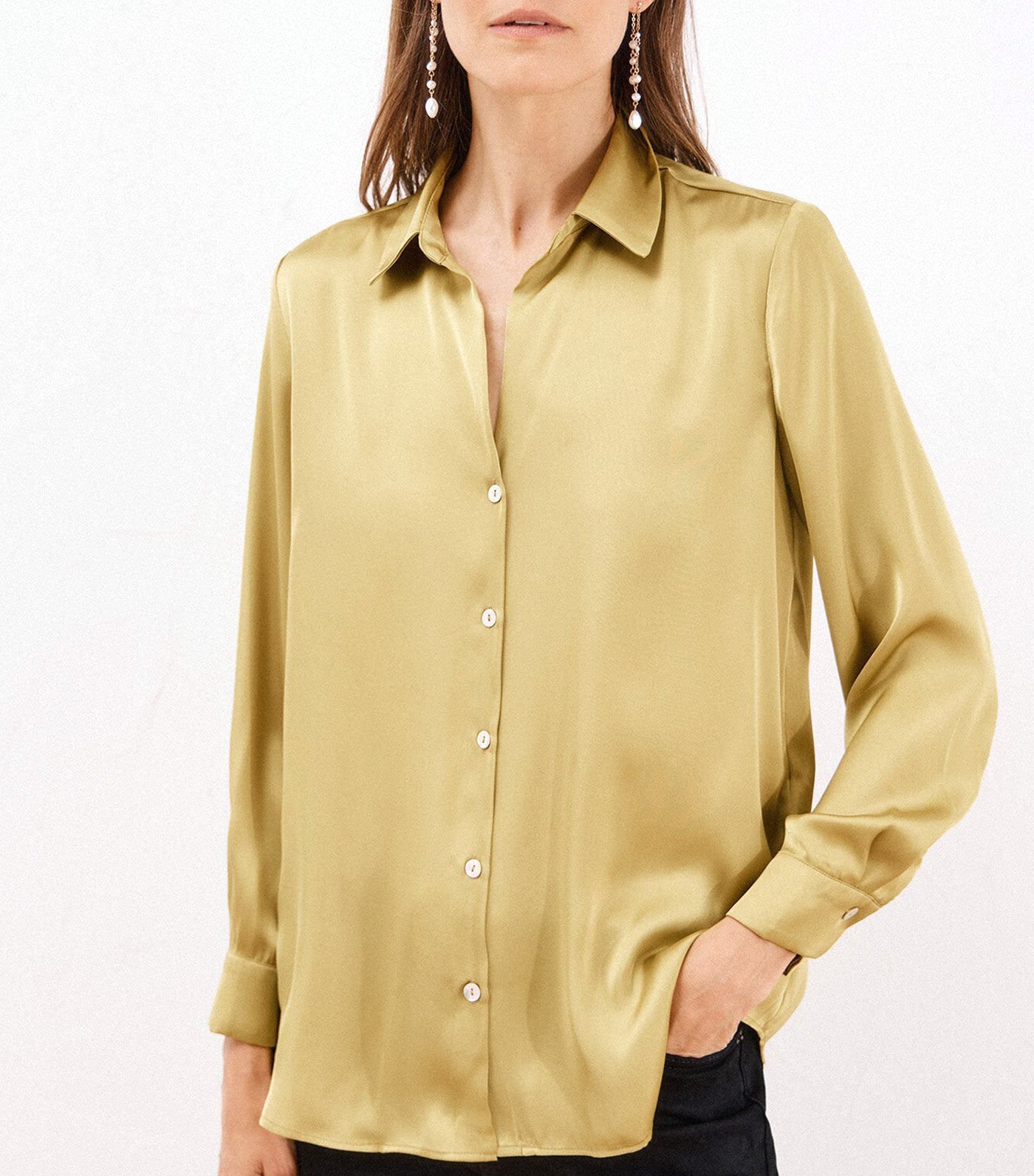 Satin-Finish Shirt