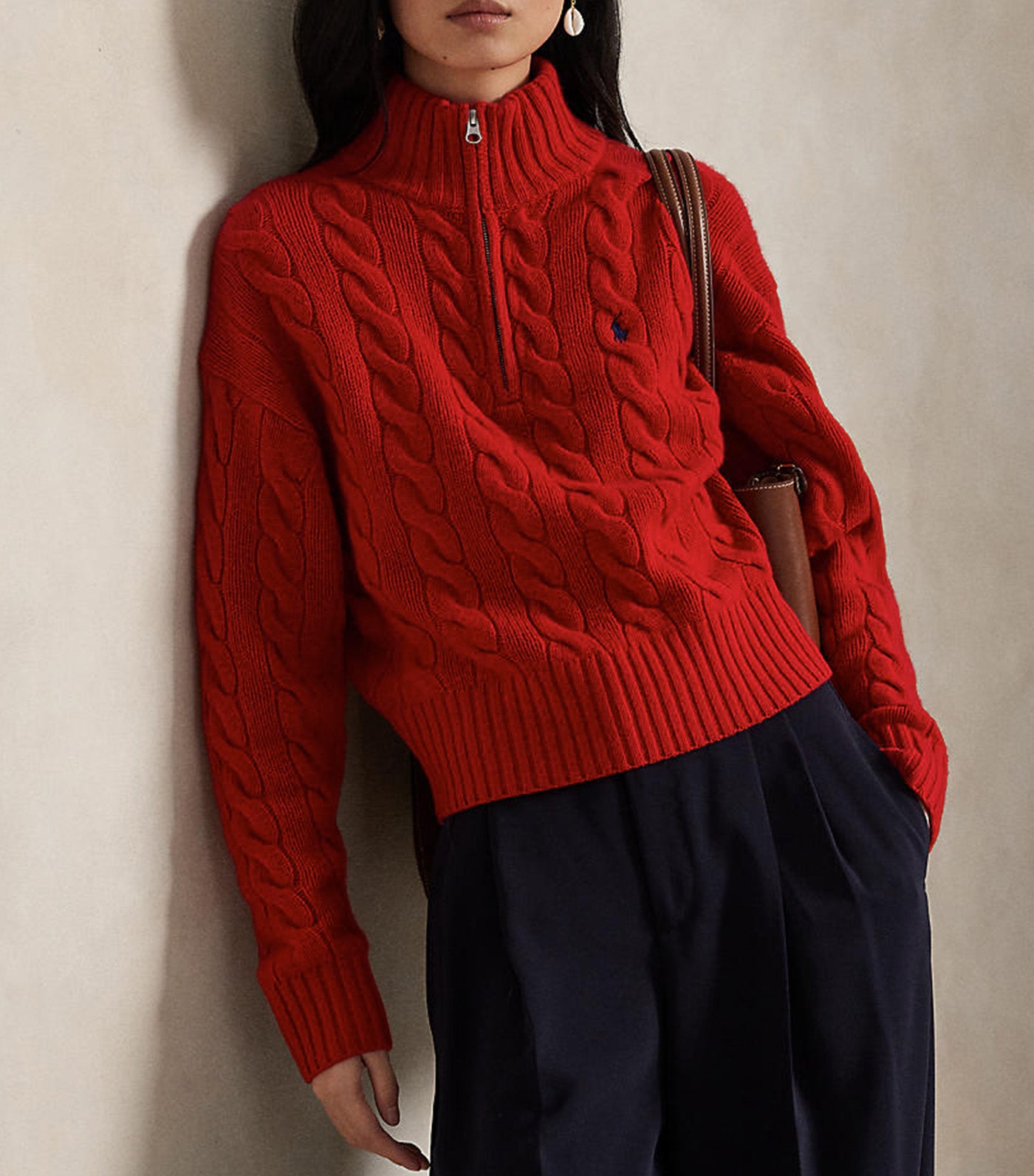 Cashmere Half Zip Sweater