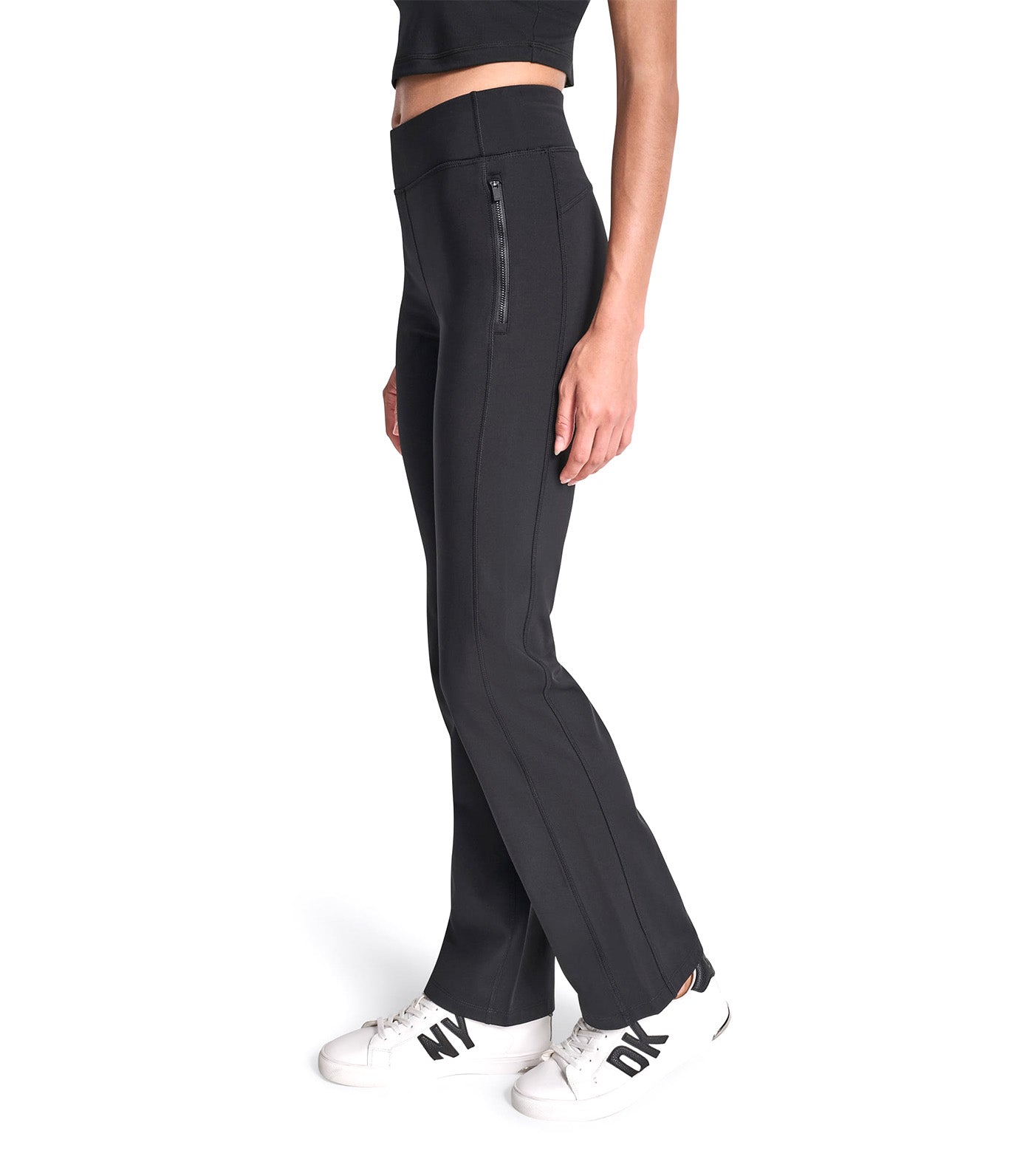 Alpine Fitness High Waist Boot Cut Pant with Lock Black