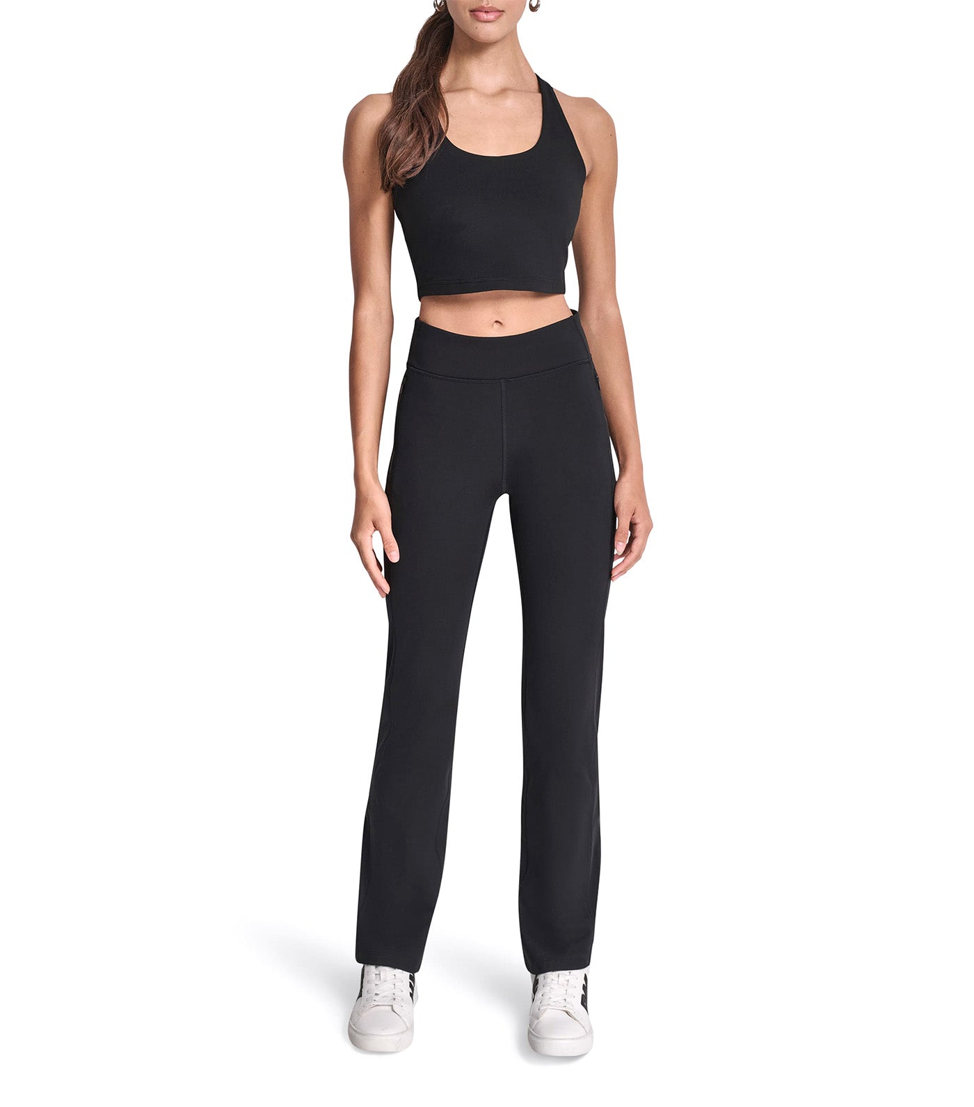 Alpine Fitness High Waist Boot Cut Pant with Lock Black