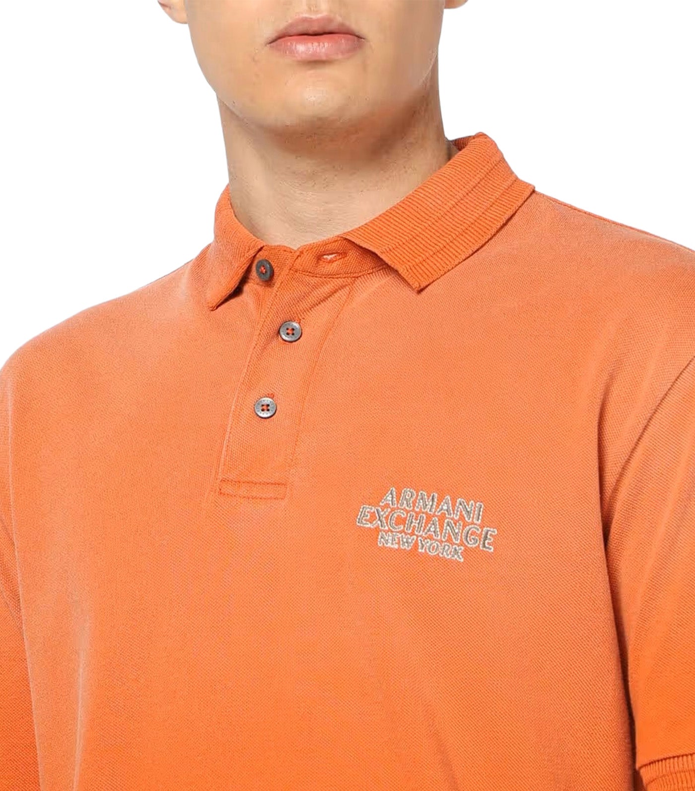 Typographic Logo Regular Fit Polo Shirt Orange Rust