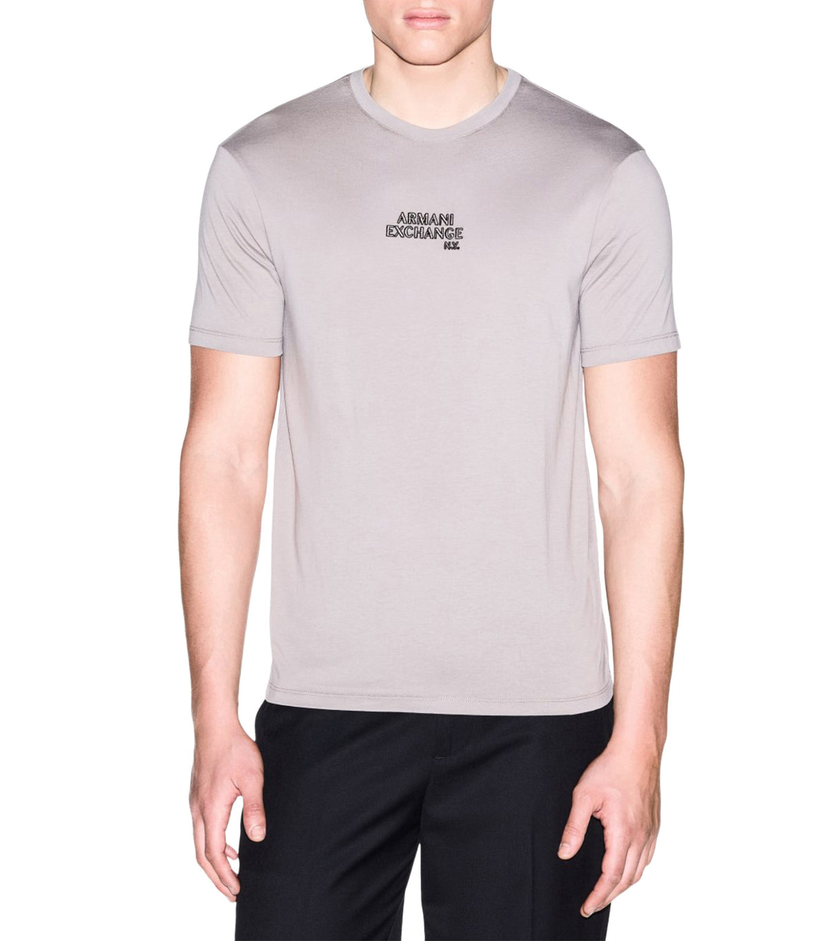 Slim Fit Jersey T-Shirt with Logo Driftwood