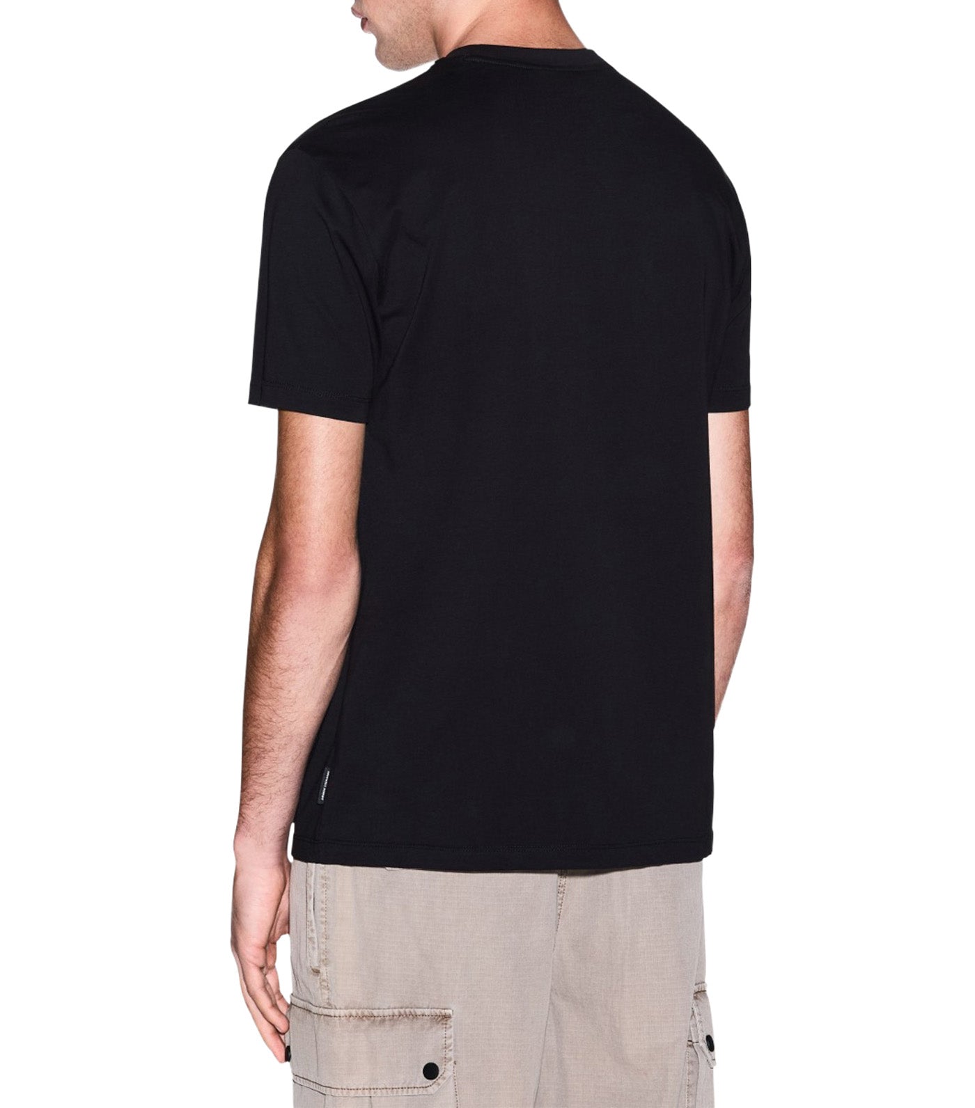 Regular Fit T-Shirt with Patch Pocket Black
