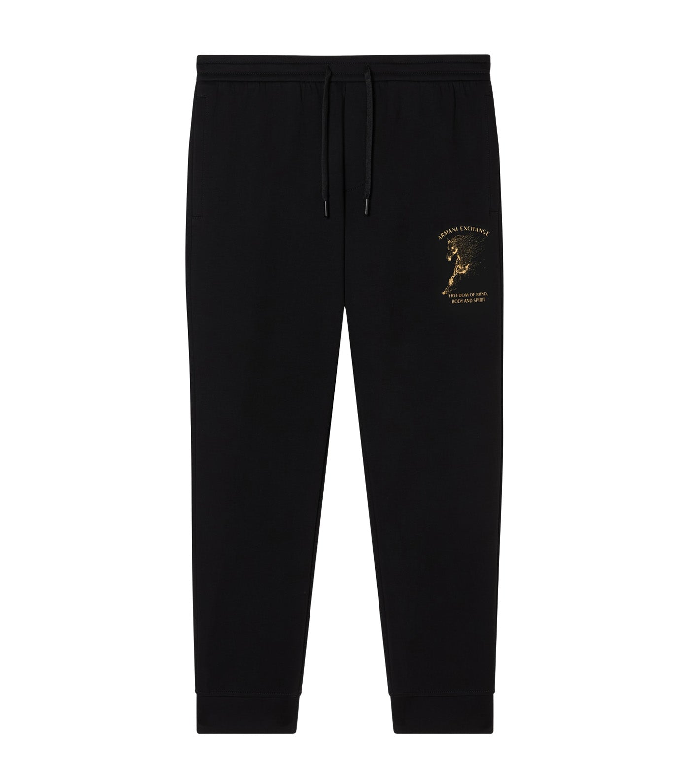 Horse Print Sweatshirt Joggers Black