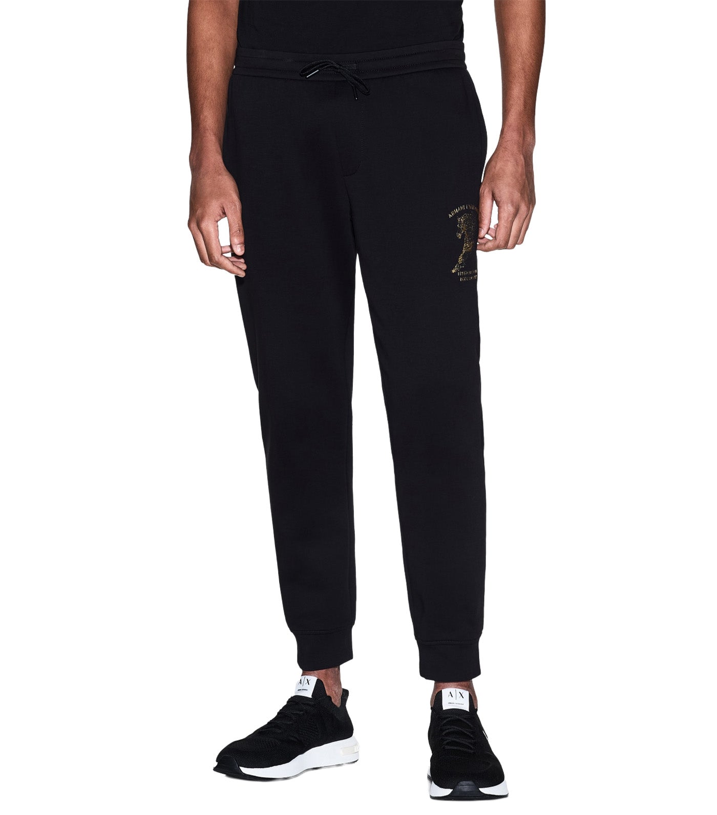 Horse Print Sweatshirt Joggers Black