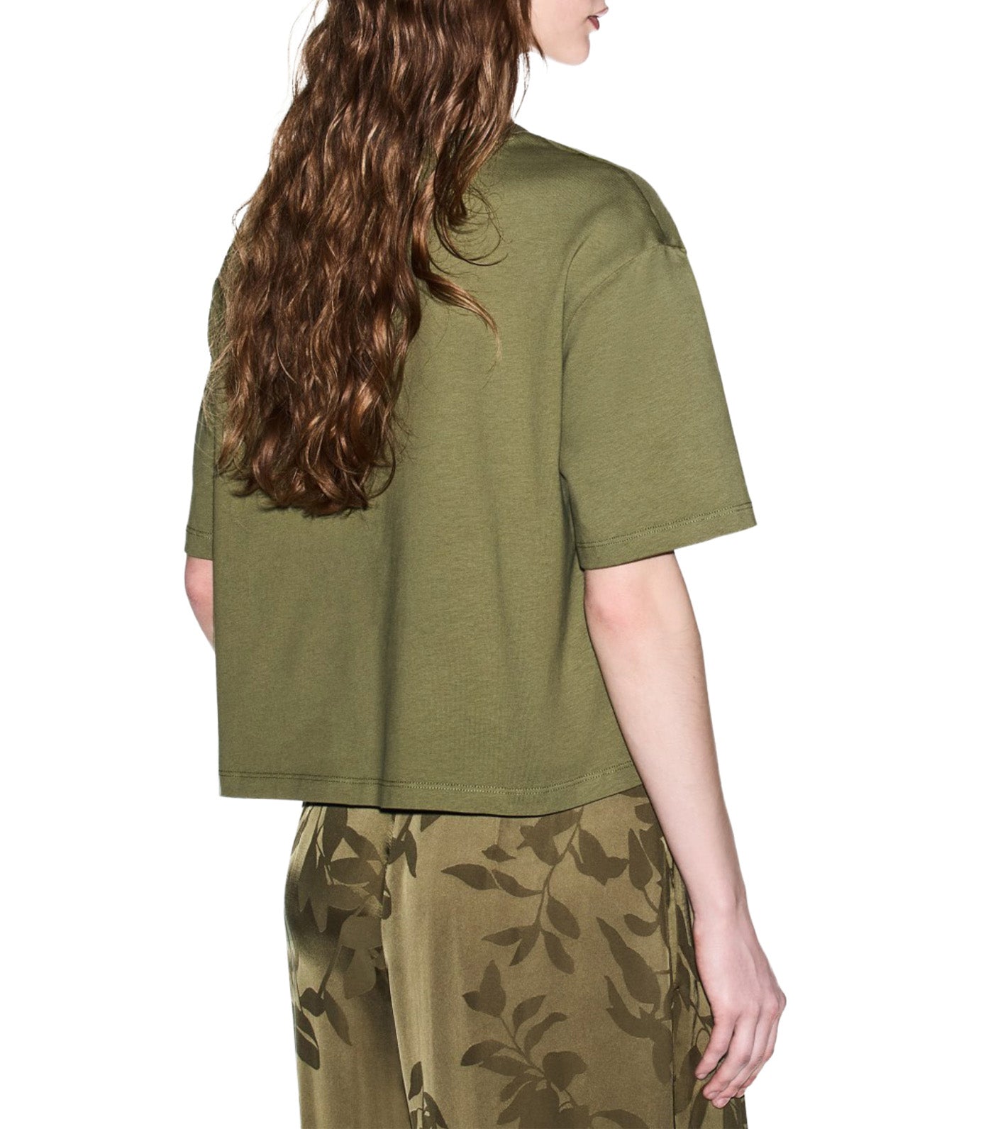 Cropped Heavy Jersey T-Shirt Savanna