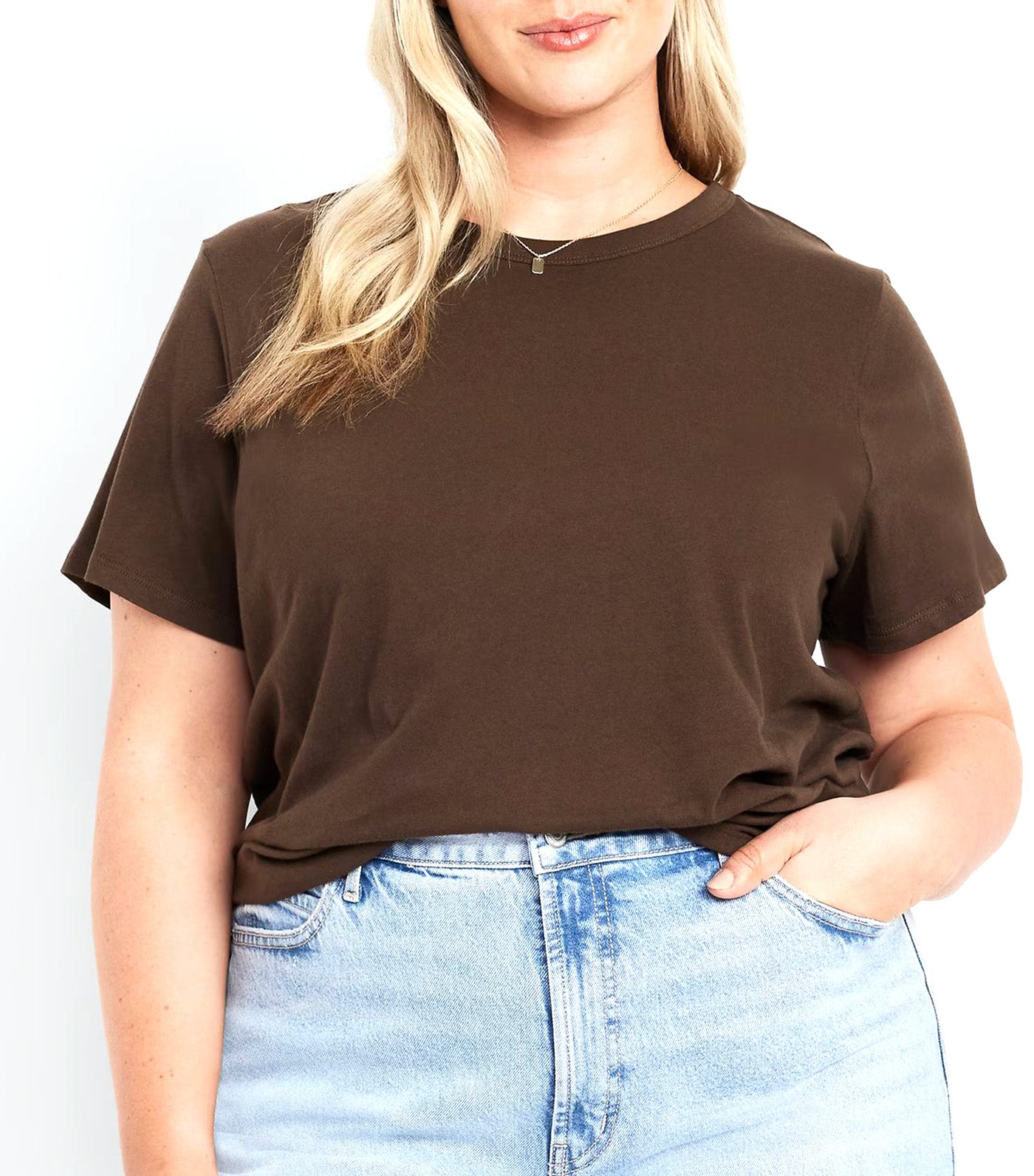 Old Navy EveryWear Crew-Neck T-Shirt for Women Earthen