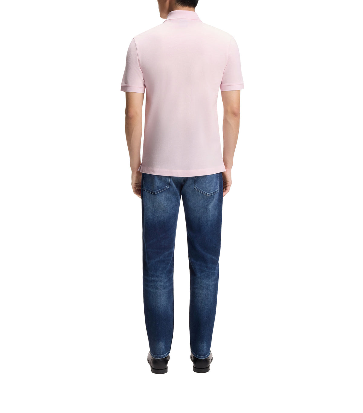 Pallas Polo Shirt in Cotton Piqué with Embroidered Logo Magenta Pink