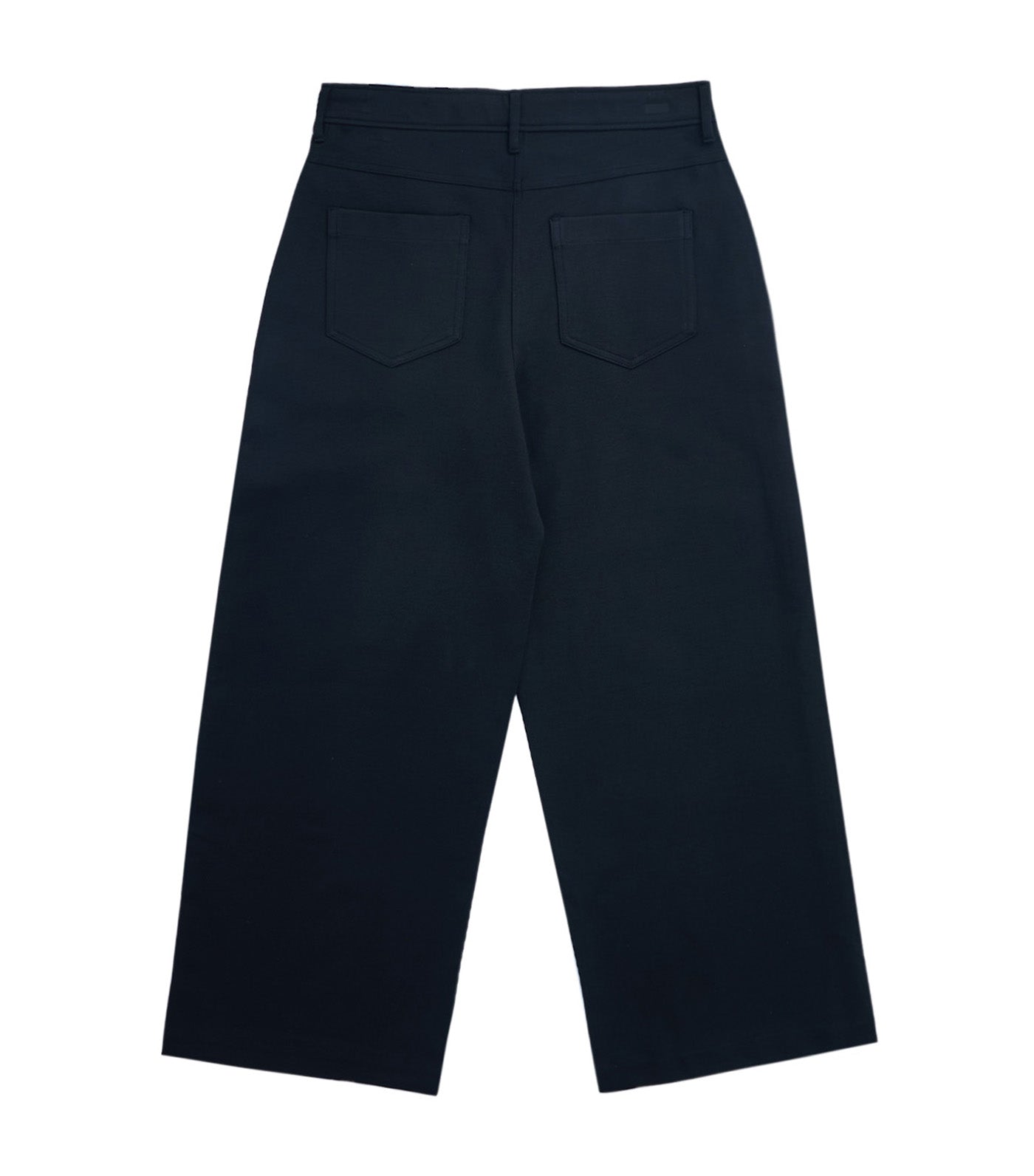 Patch Pocket Wide Leg Pants Black