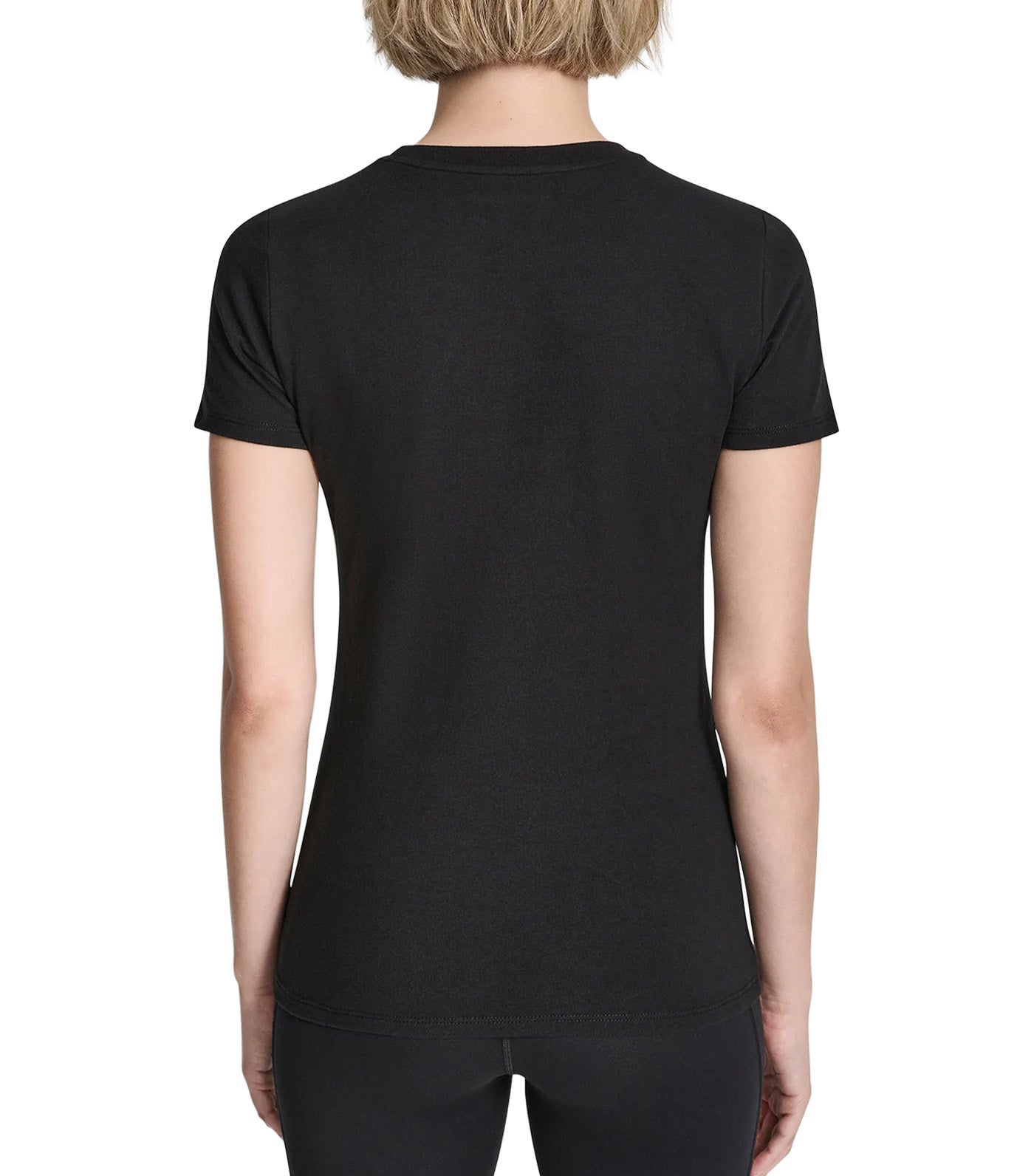 Triple Rhinestone Foil Logo Tee Black