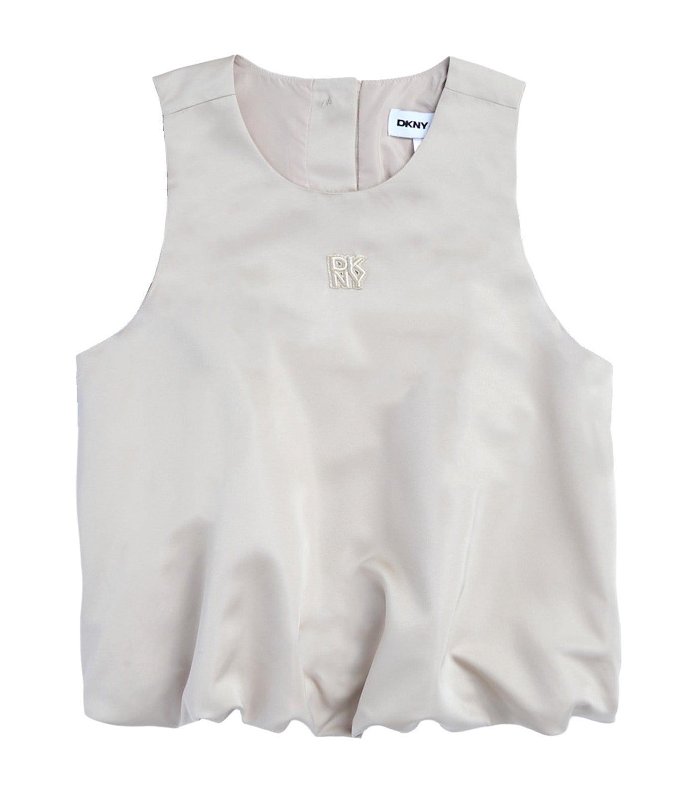 Sleeveless Bubble Top with Rhinestones