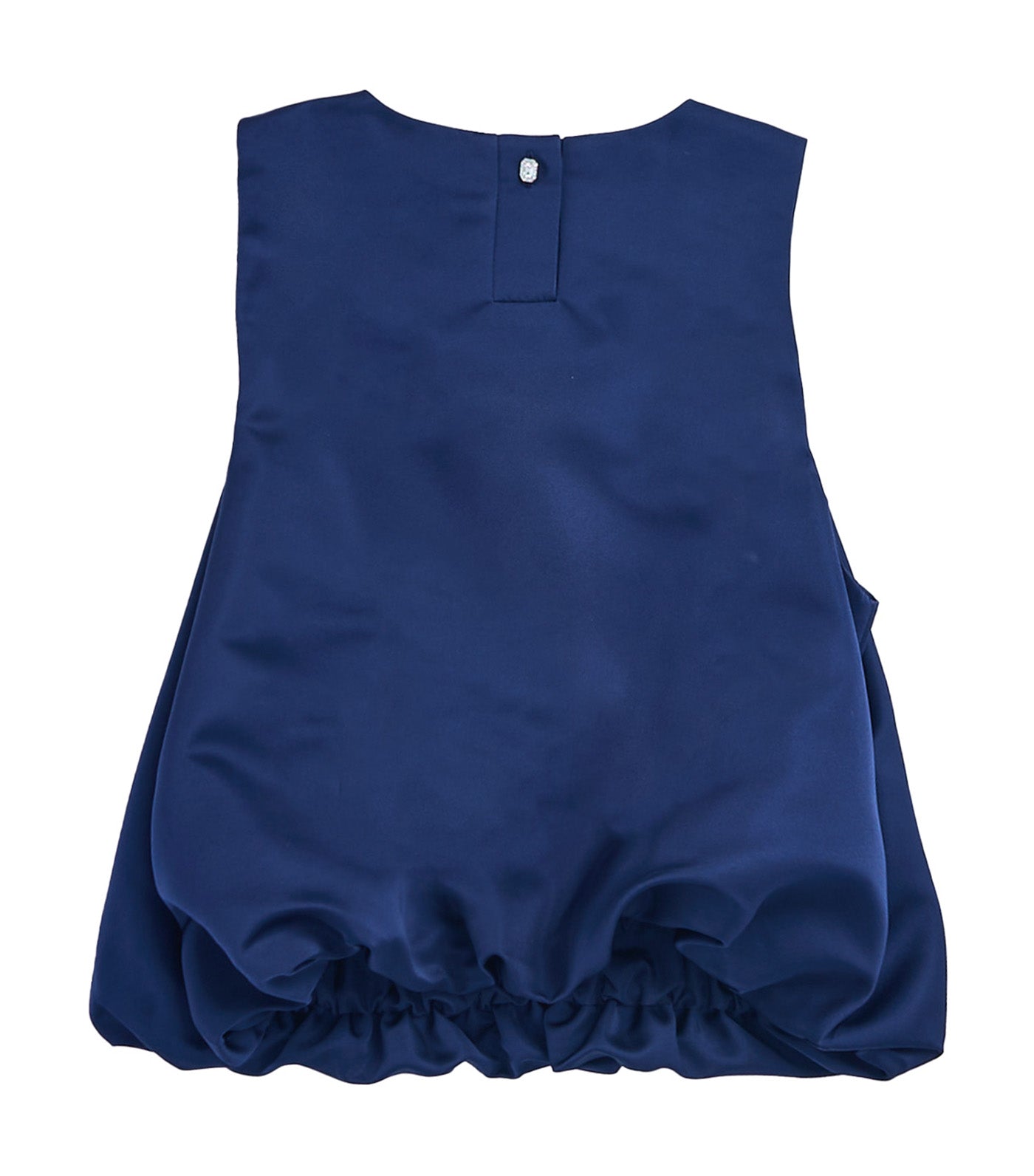 Sleeveless Bubble Top with Rhinestones