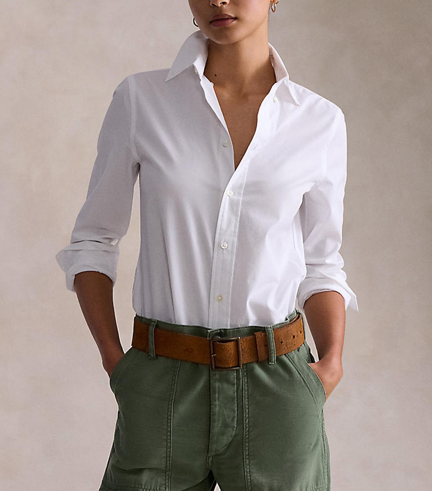 Women's Stretch Slim Fit Cotton Shirt
