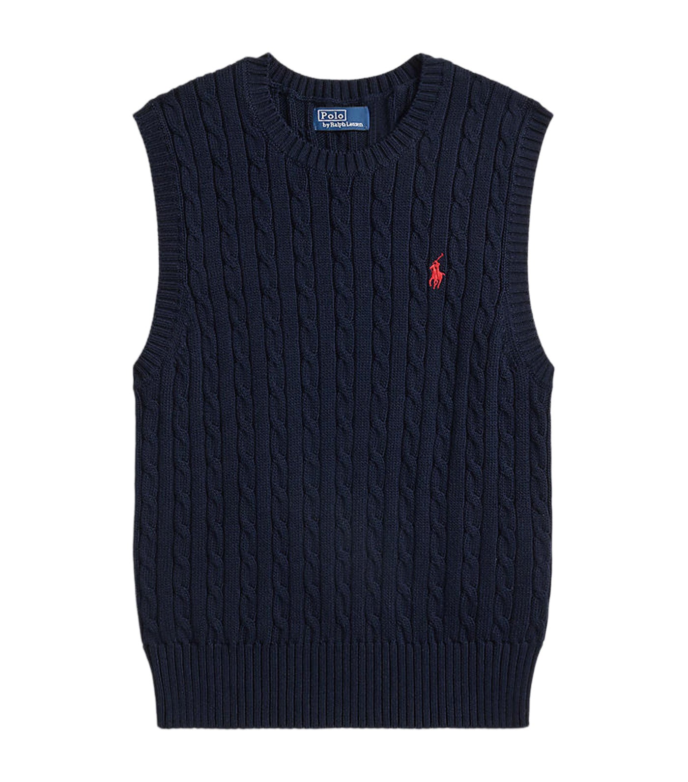 Women's Cable-Knit Cotton Sweater Vest