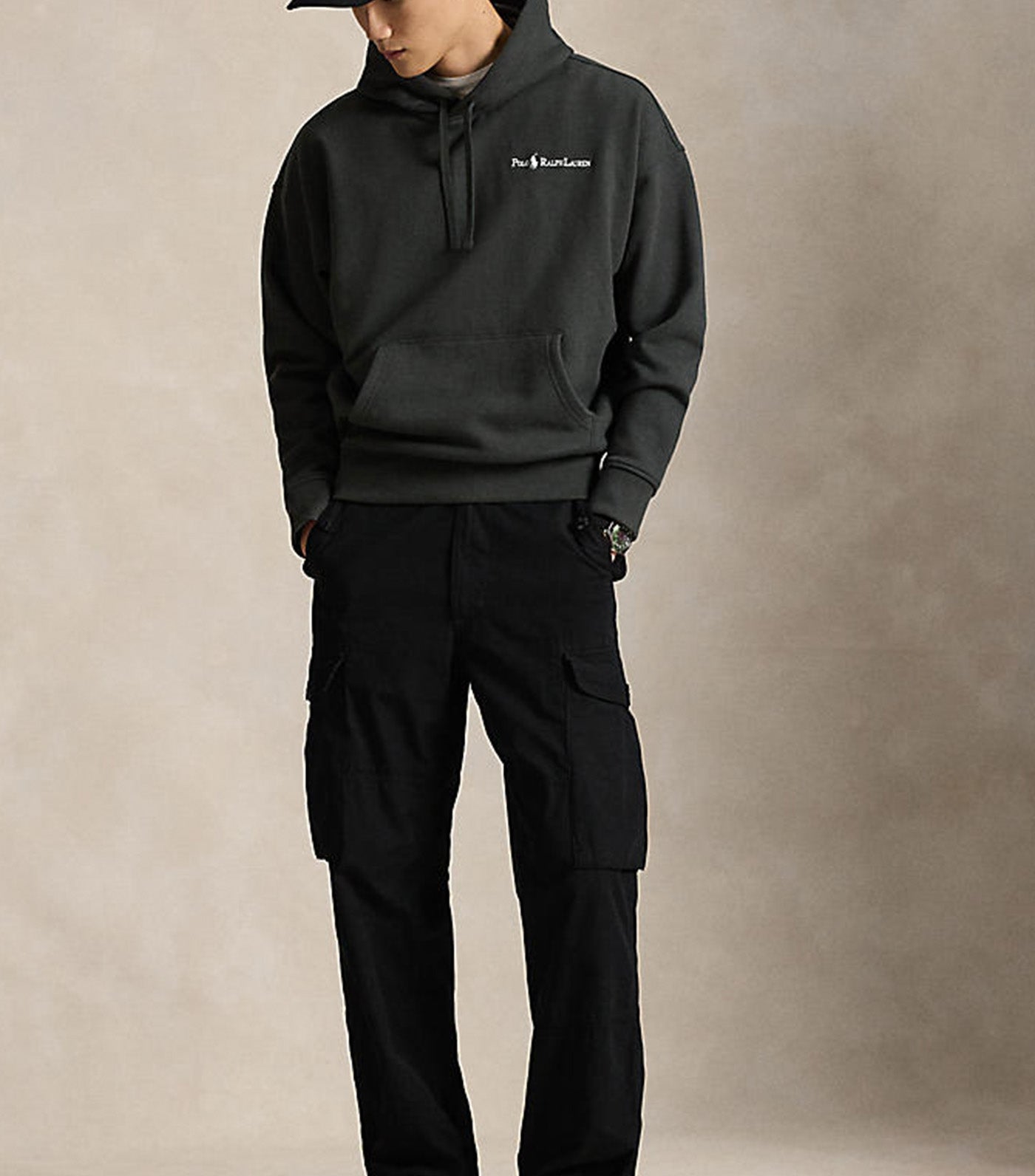 Men's Relaxed Fit Logo Fleece Hoodie