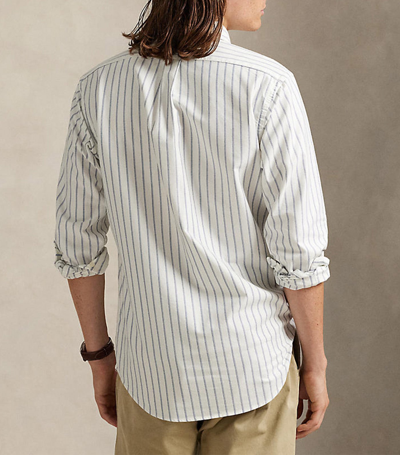Men's Custom Fit Striped Oxford Shirt