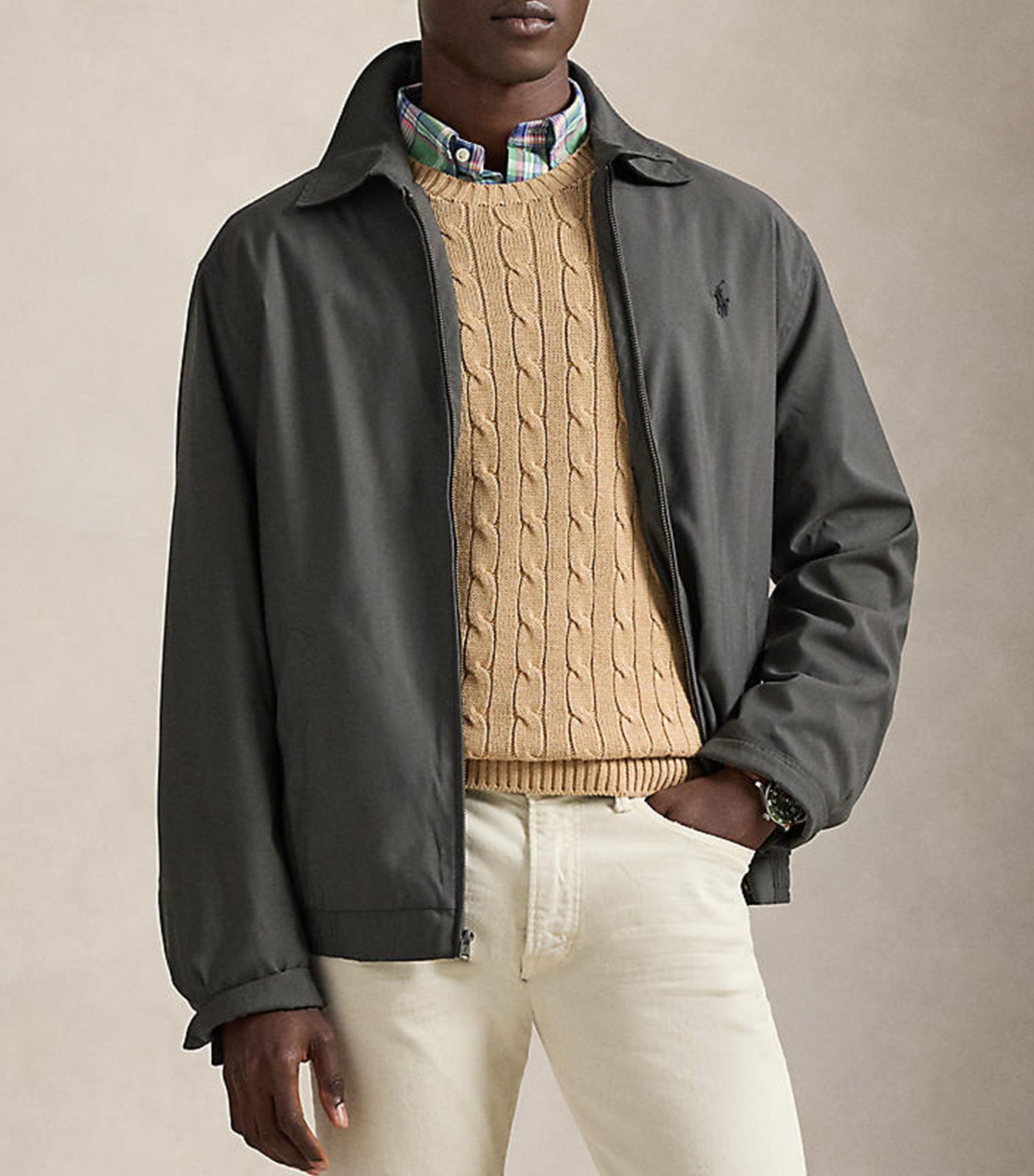 Men's Twill Bi-Swing Jacket Gray