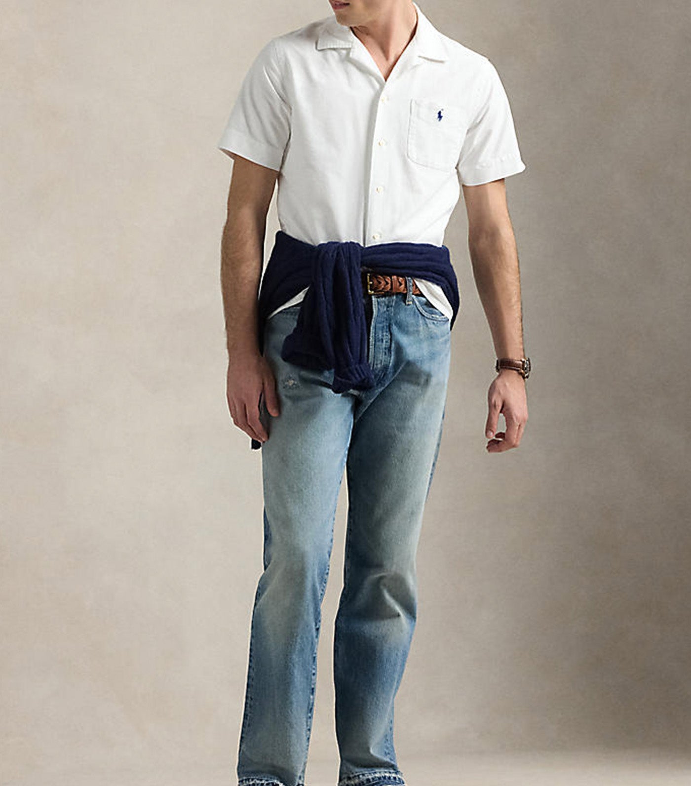 Men's Classic Fit Oxford Camp Shirt