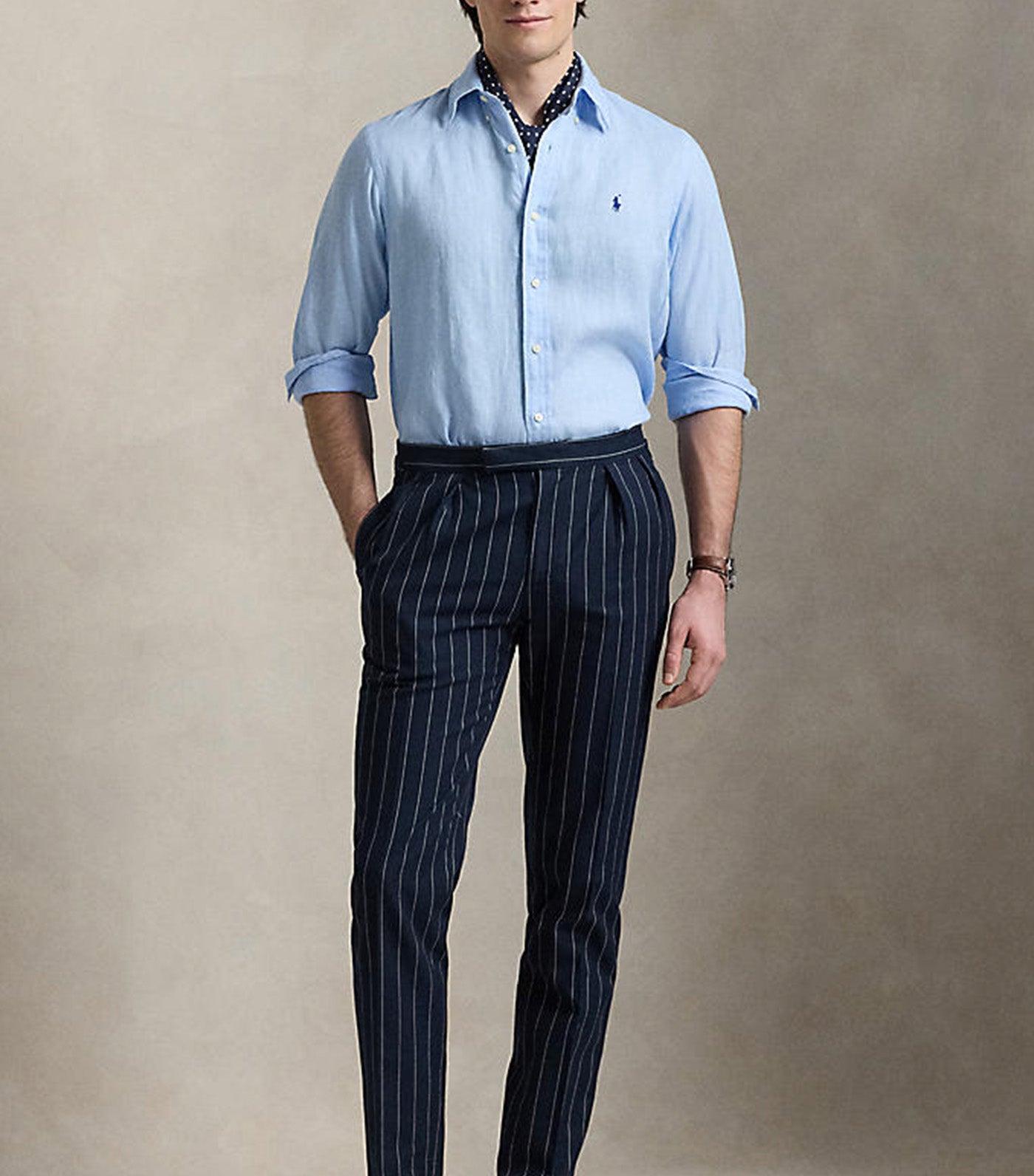 Men's Custom Fit Linen Shirt