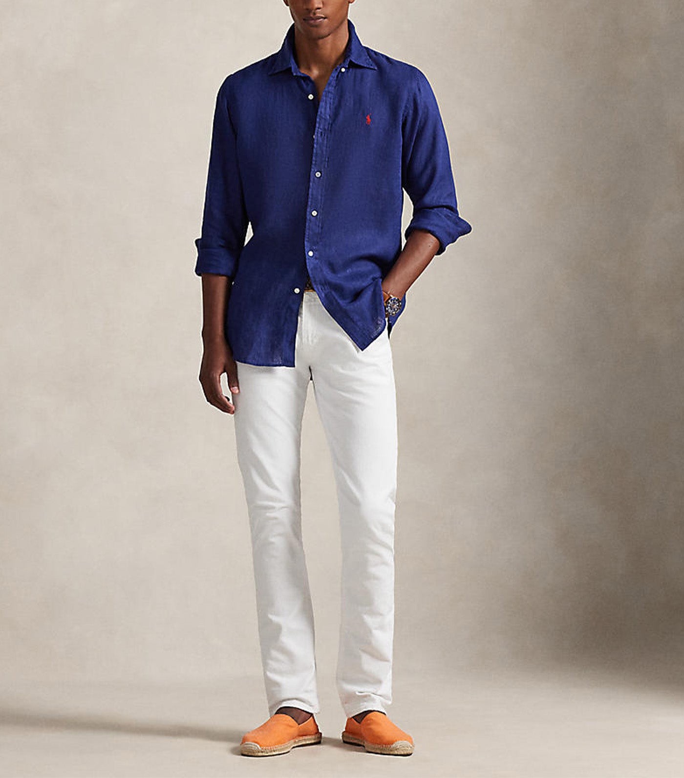 Men's Custom Fit Linen Shirt