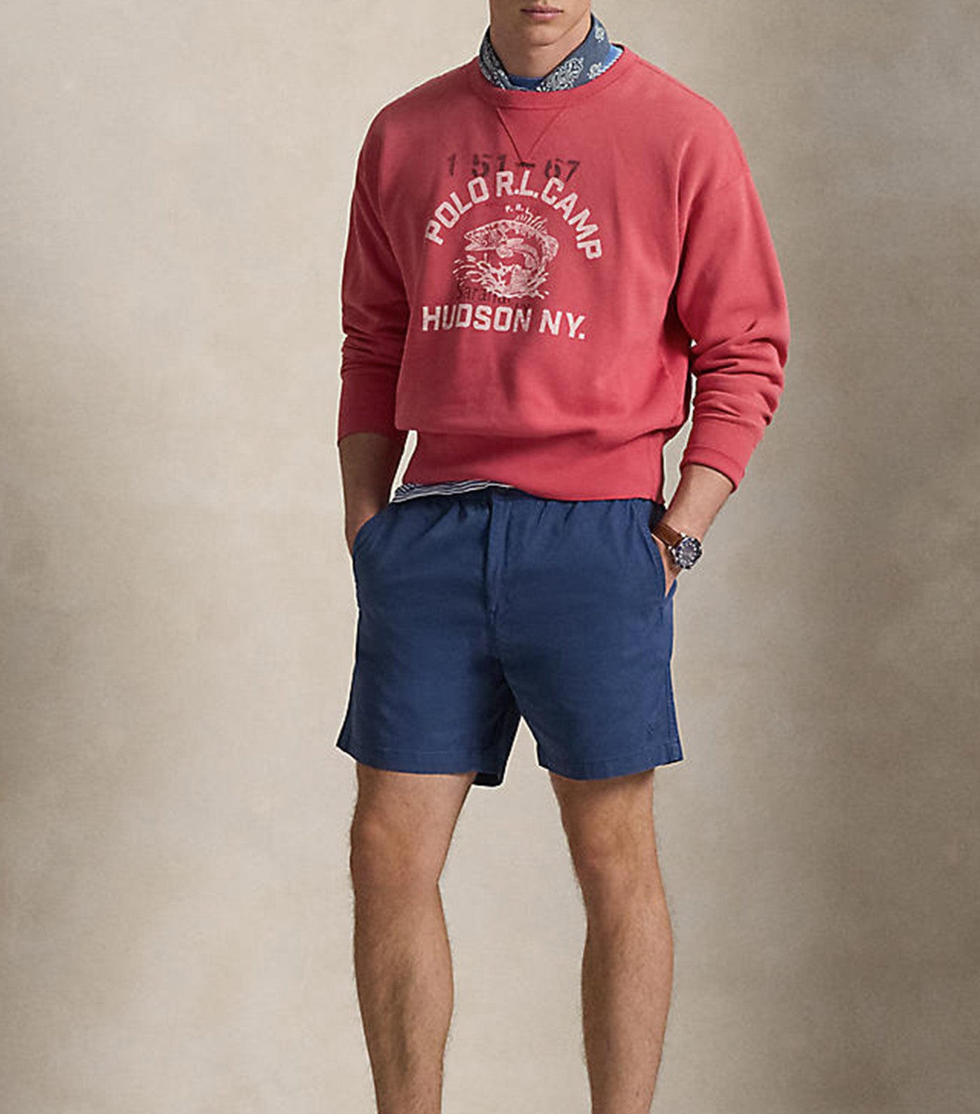 Men's 6-Inch Polo Prepster Stretch Chino Short Blue