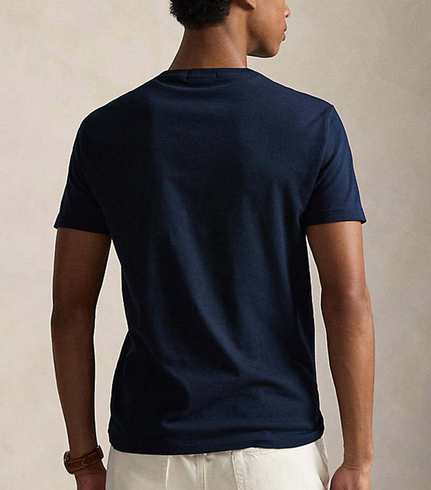 Men's Custom Slim Fit Polo Bear T-Shirt Blue