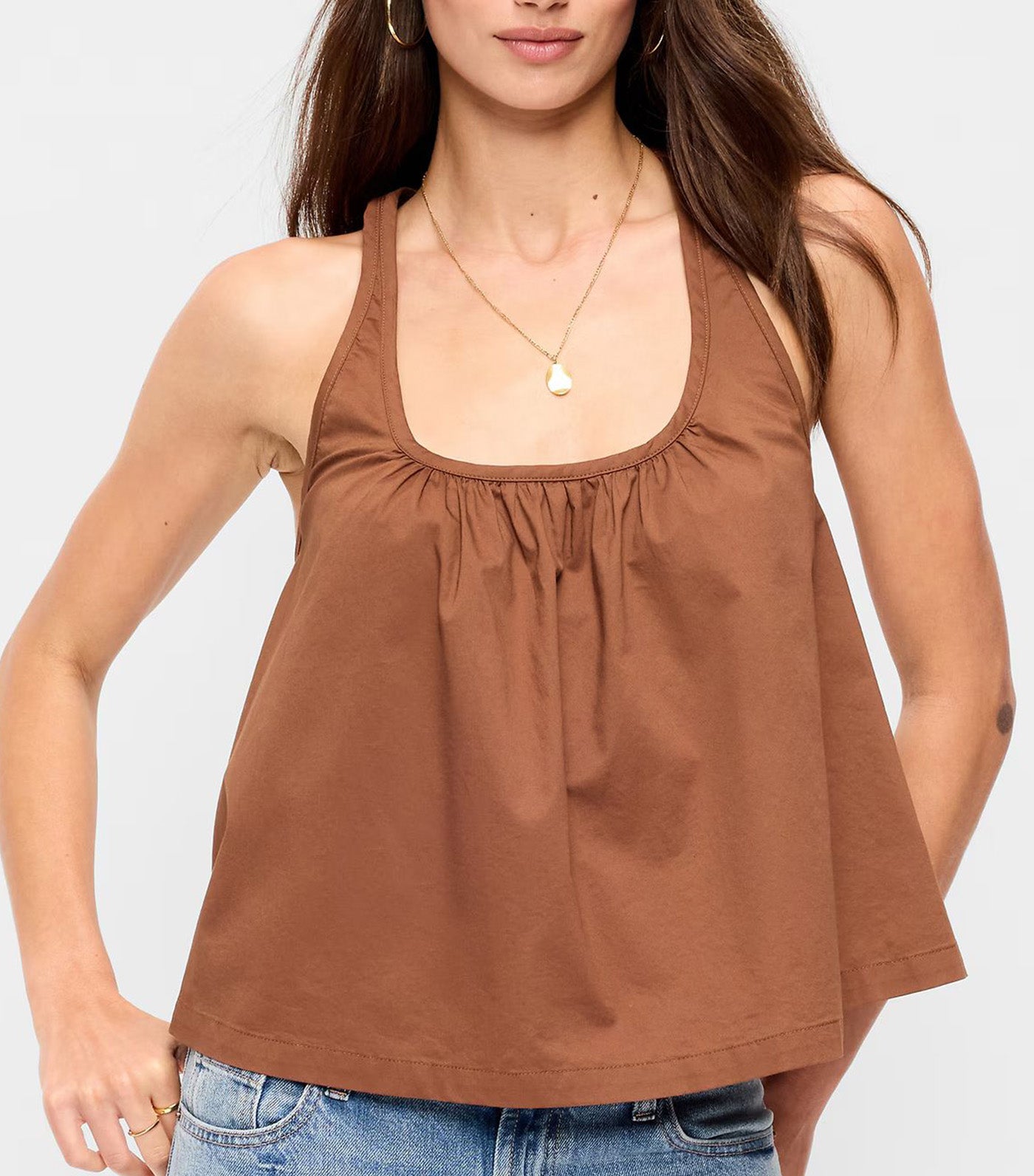 Old Navy Sleeveless Trapeze Tank Top Coco De Mer