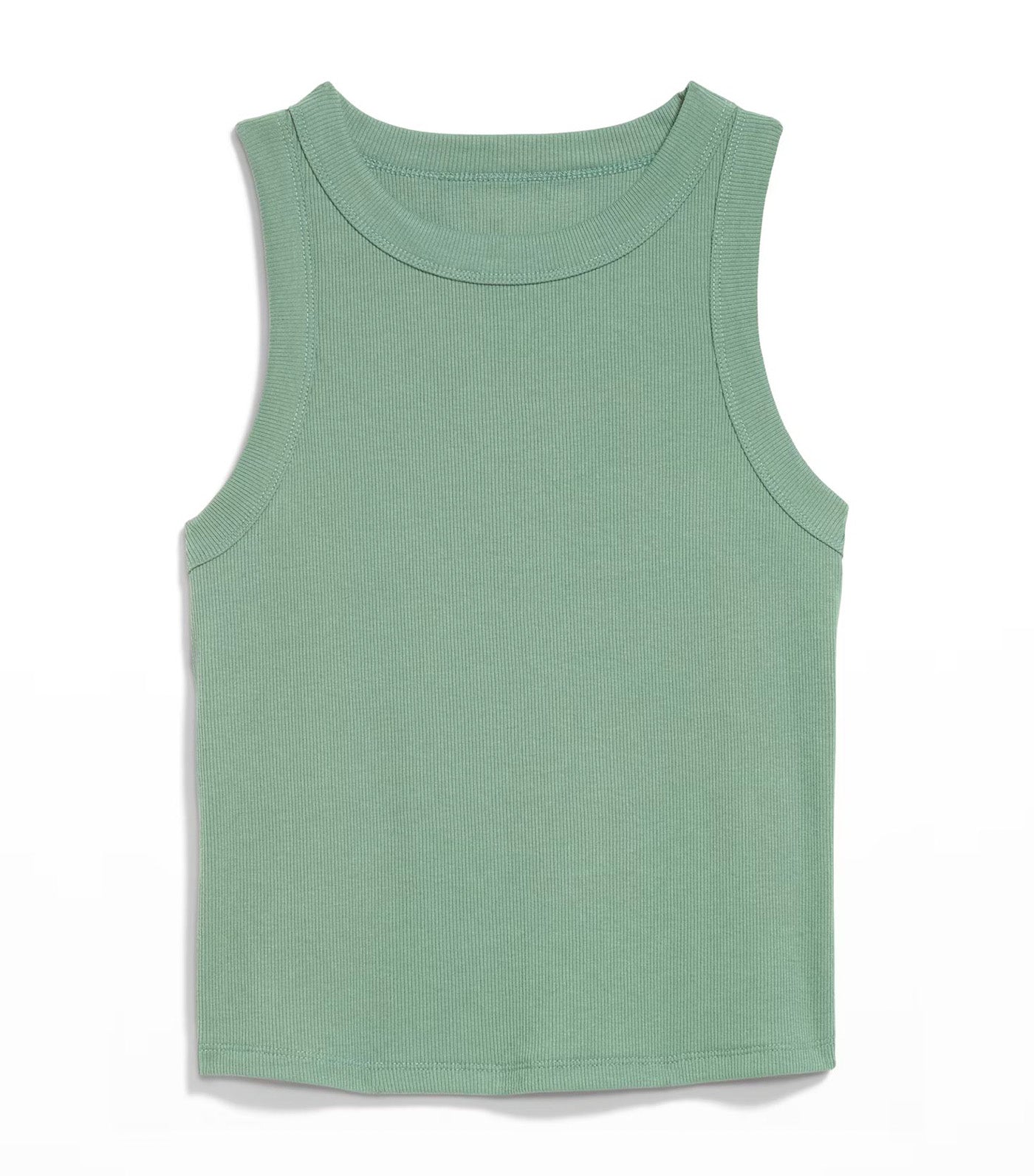 Old Navy Snug Crop Tank Top Herbal Green