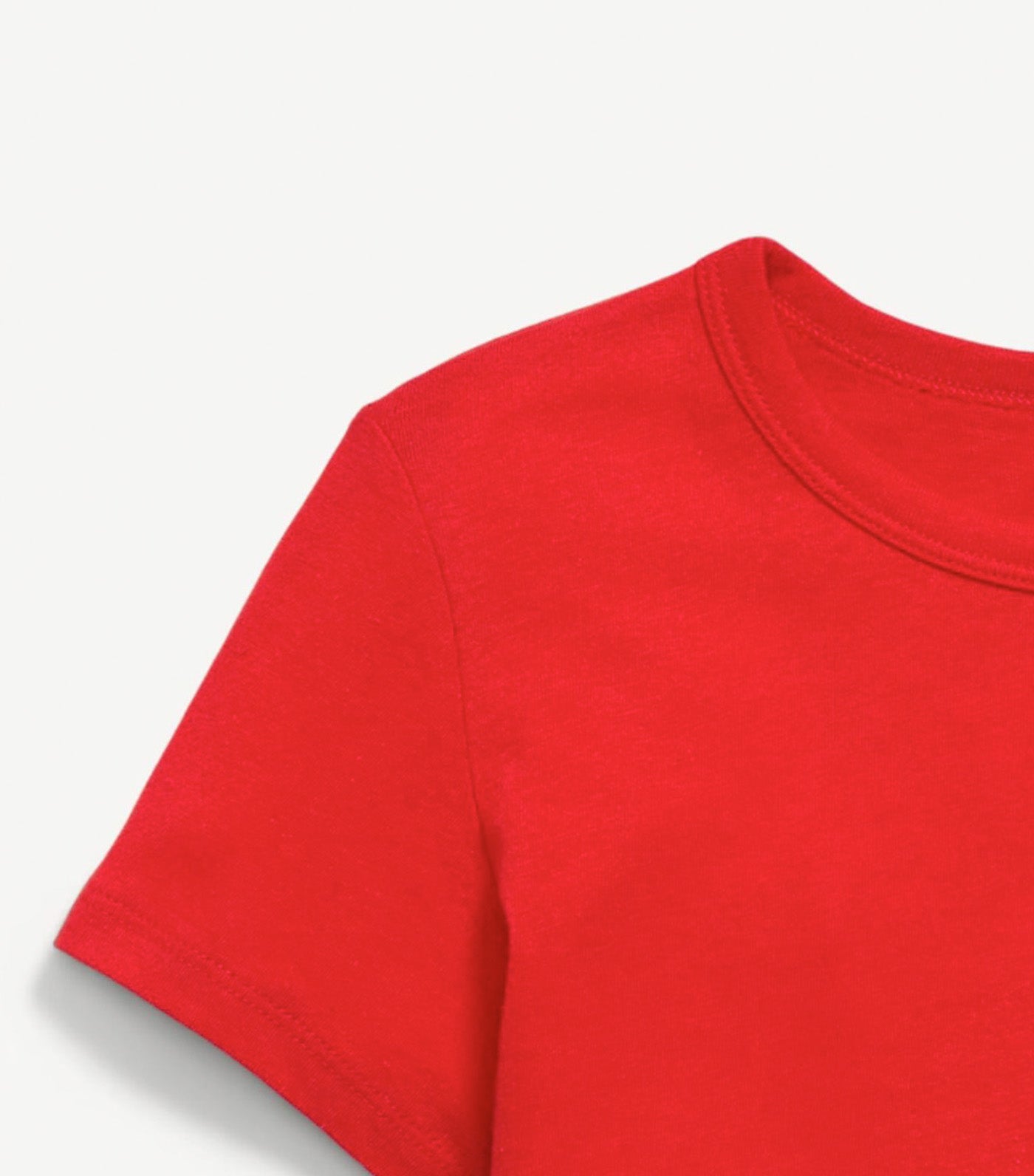 Old Navy Kids Softest Short-Sleeve Heart-Pocket T-Shirt for Girls Red Buttons