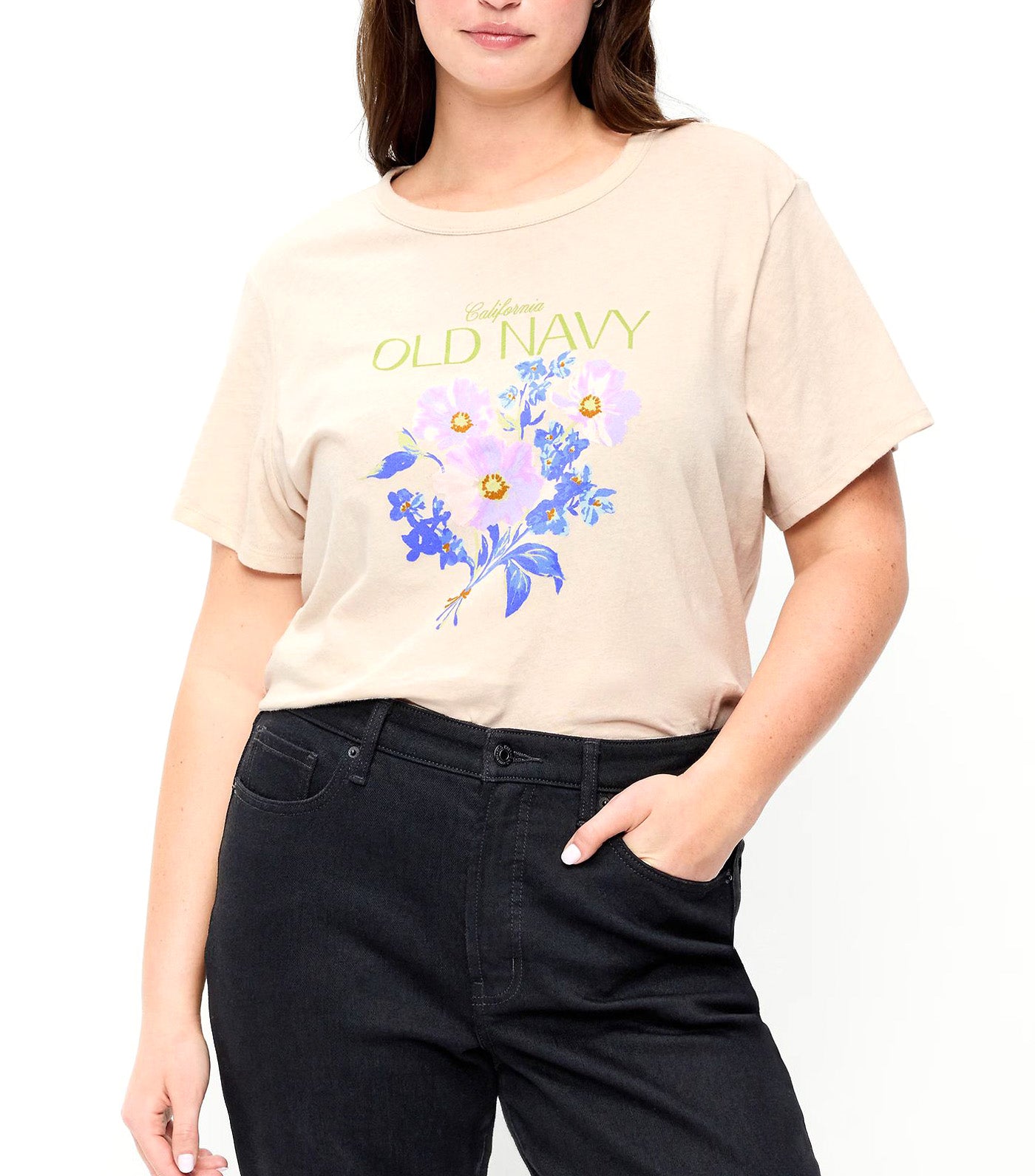 Crew-Neck Logo-Graphic T-Shirt for Women