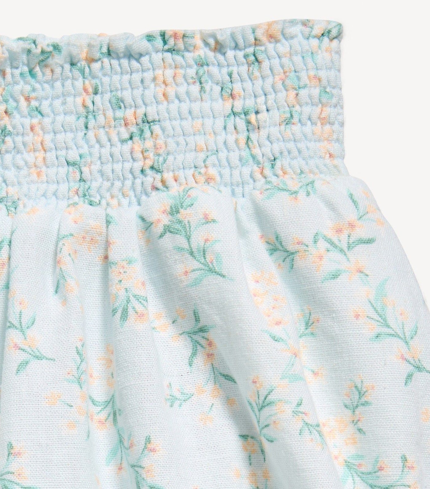 Printed Smocked-Waist Linen-Blend Shorts for Girls