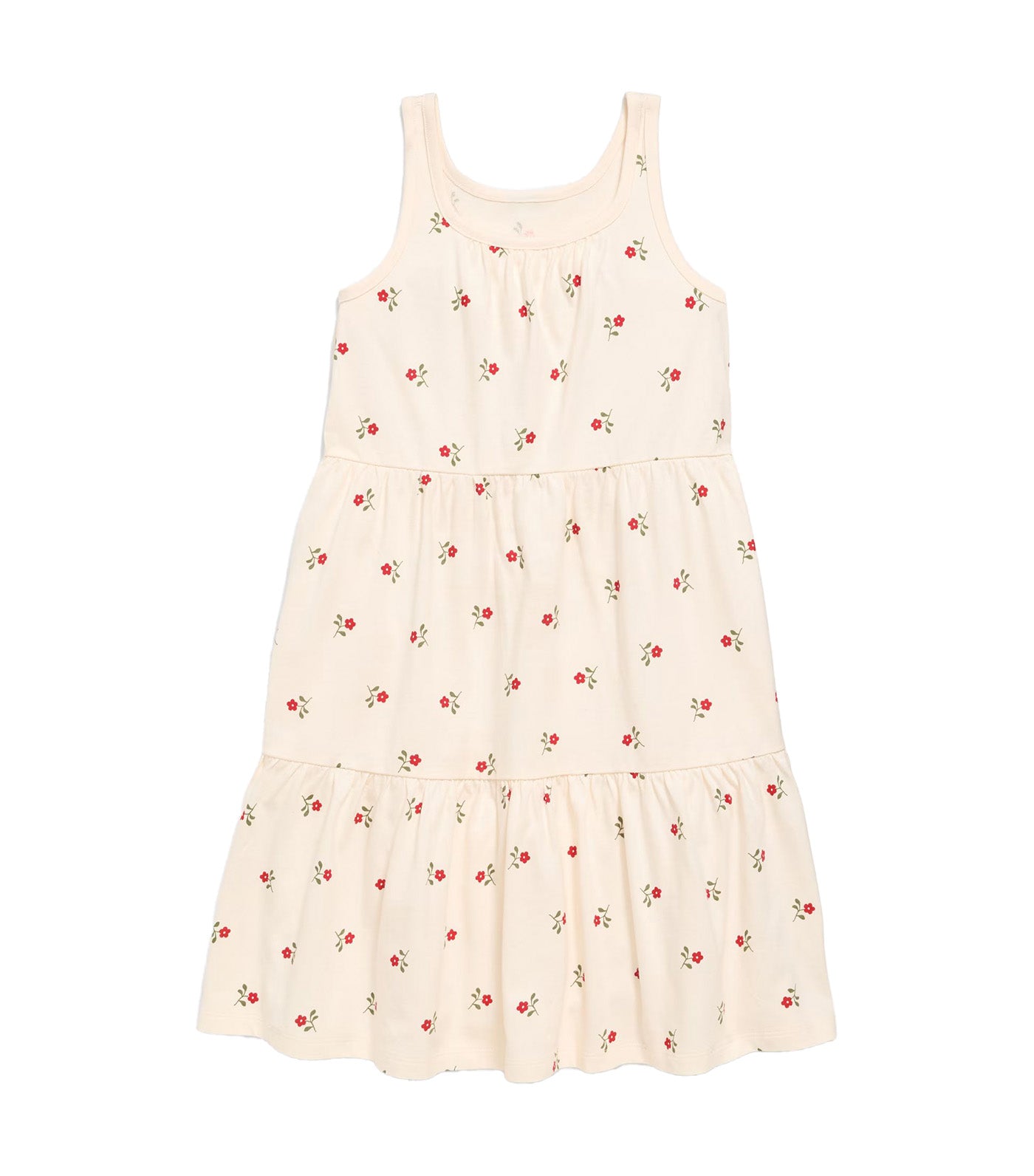 Printed Sleeveless Fit and Flare Dress for Girls