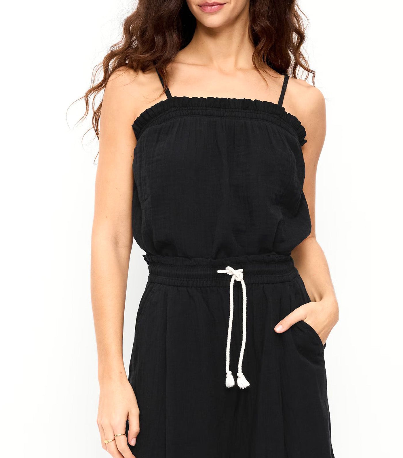 Open-Back Smocked Tank Top