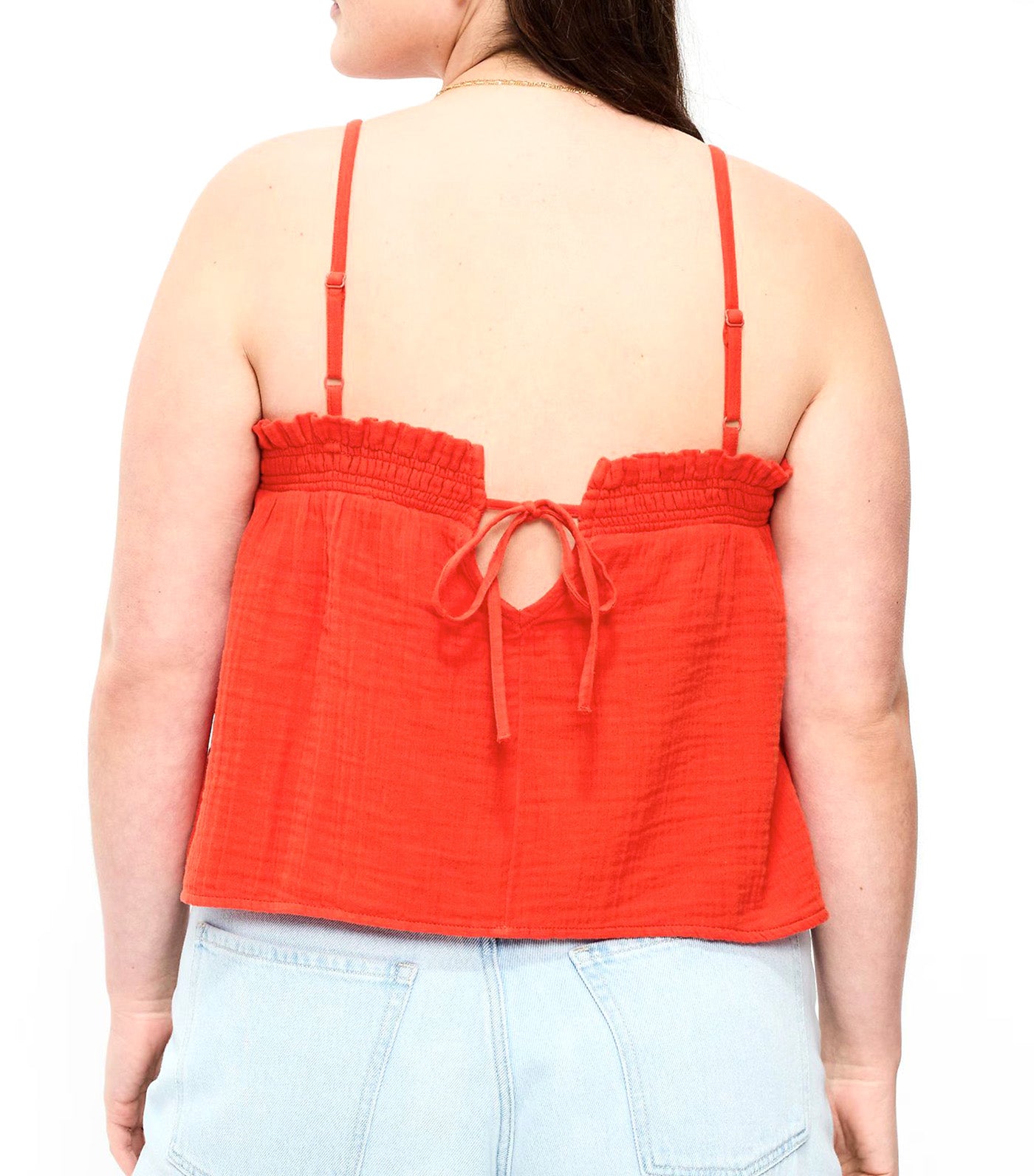 Open-Back Smocked Tank Top