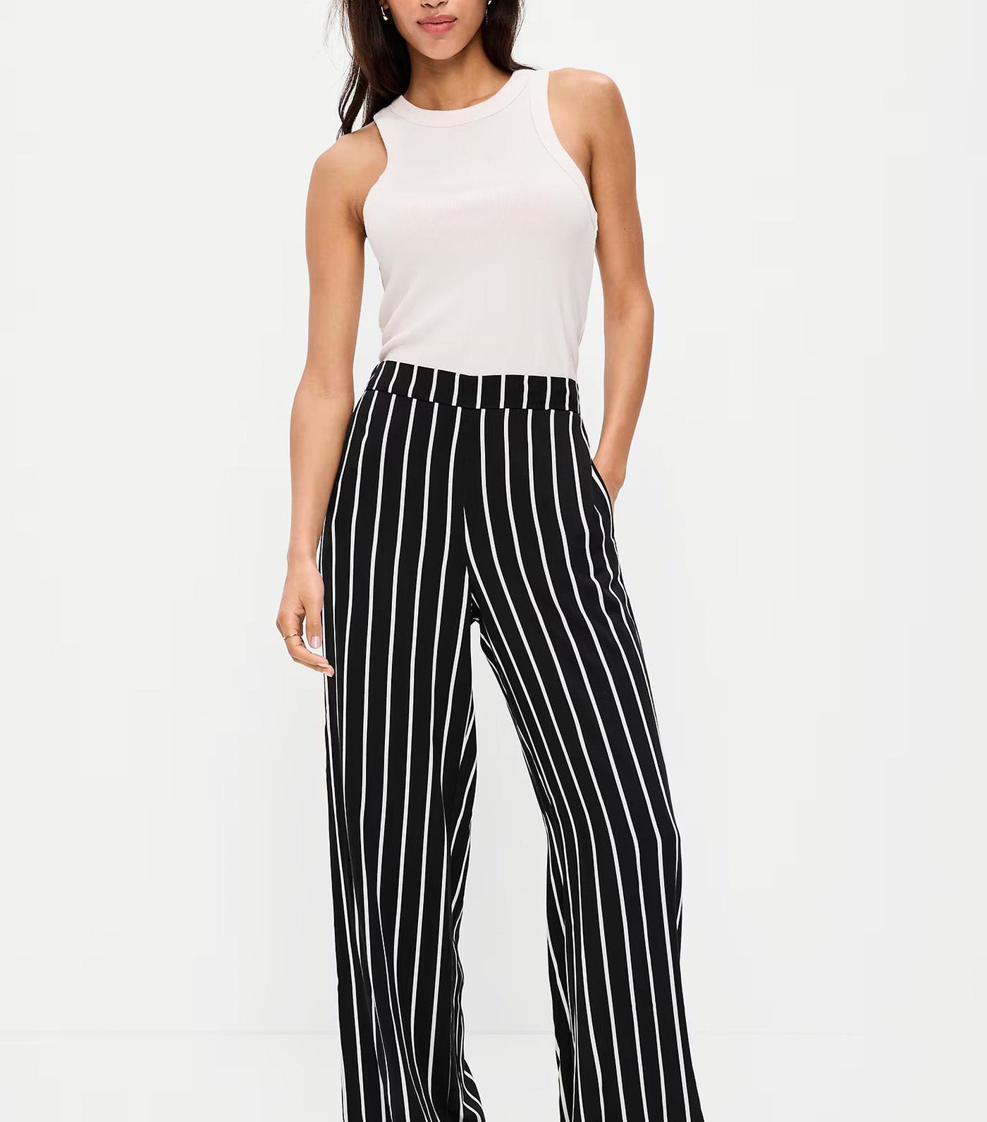 High-Waisted Playa Wide-Leg Pants